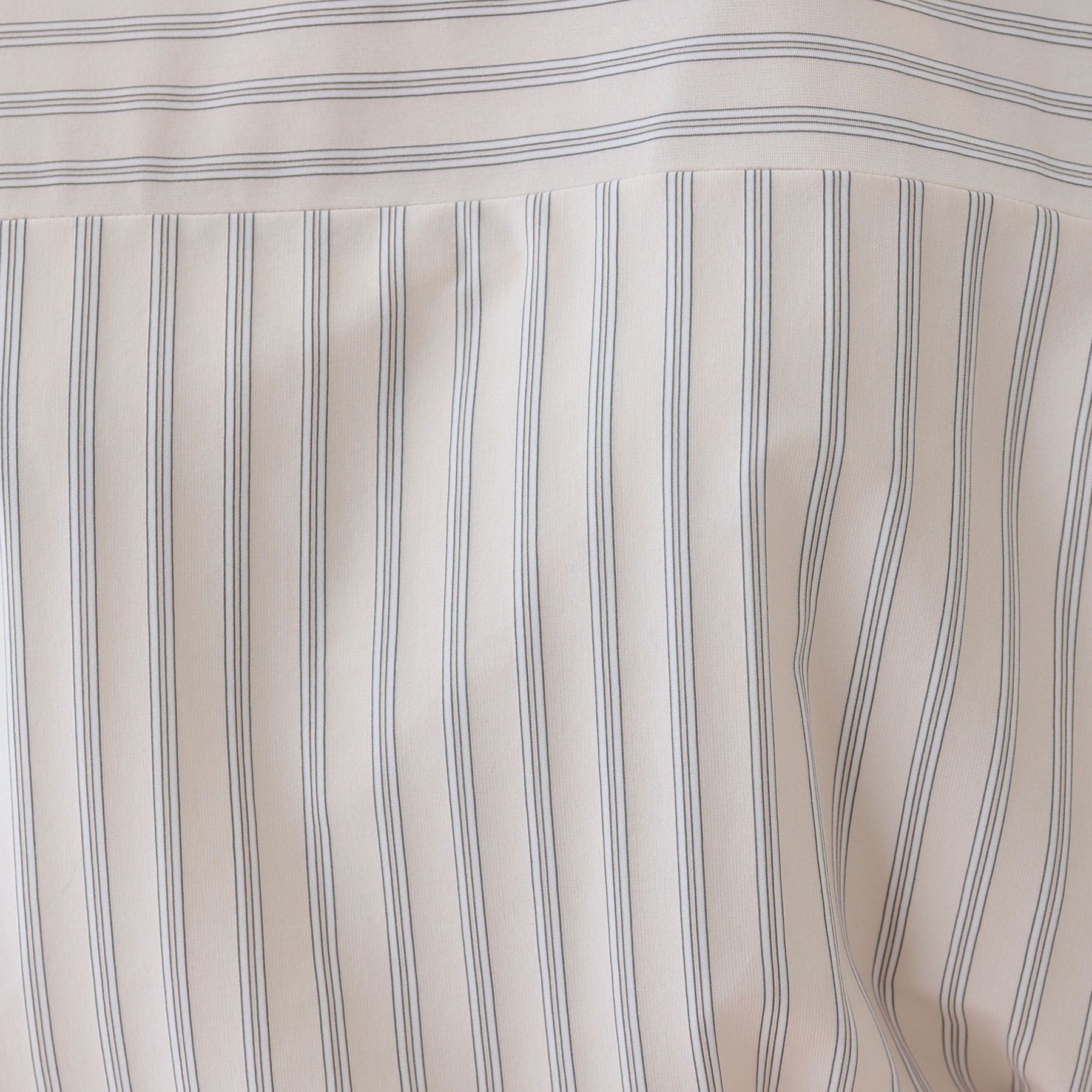 INDIVI「【洗える／ストライプ柄】袖タックブラウス」|シャツ・ブラウス|