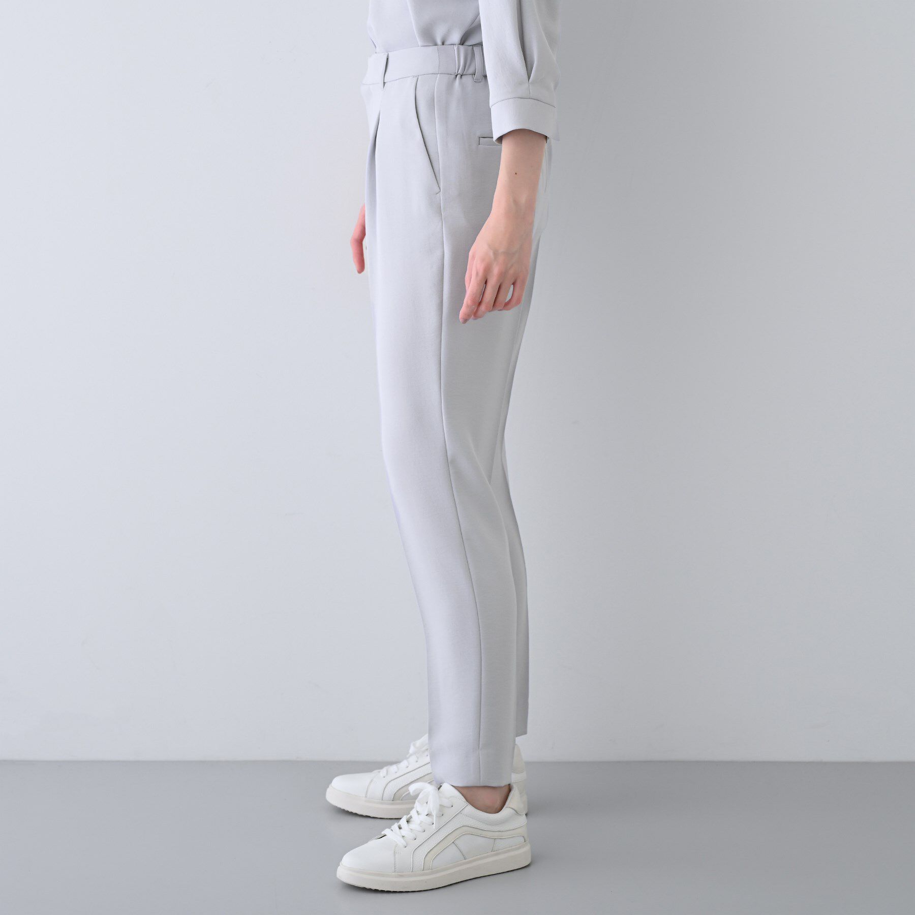 INDIVI「【着る日傘/遮熱/UVケア】タックテーパードパンツ」|その他|