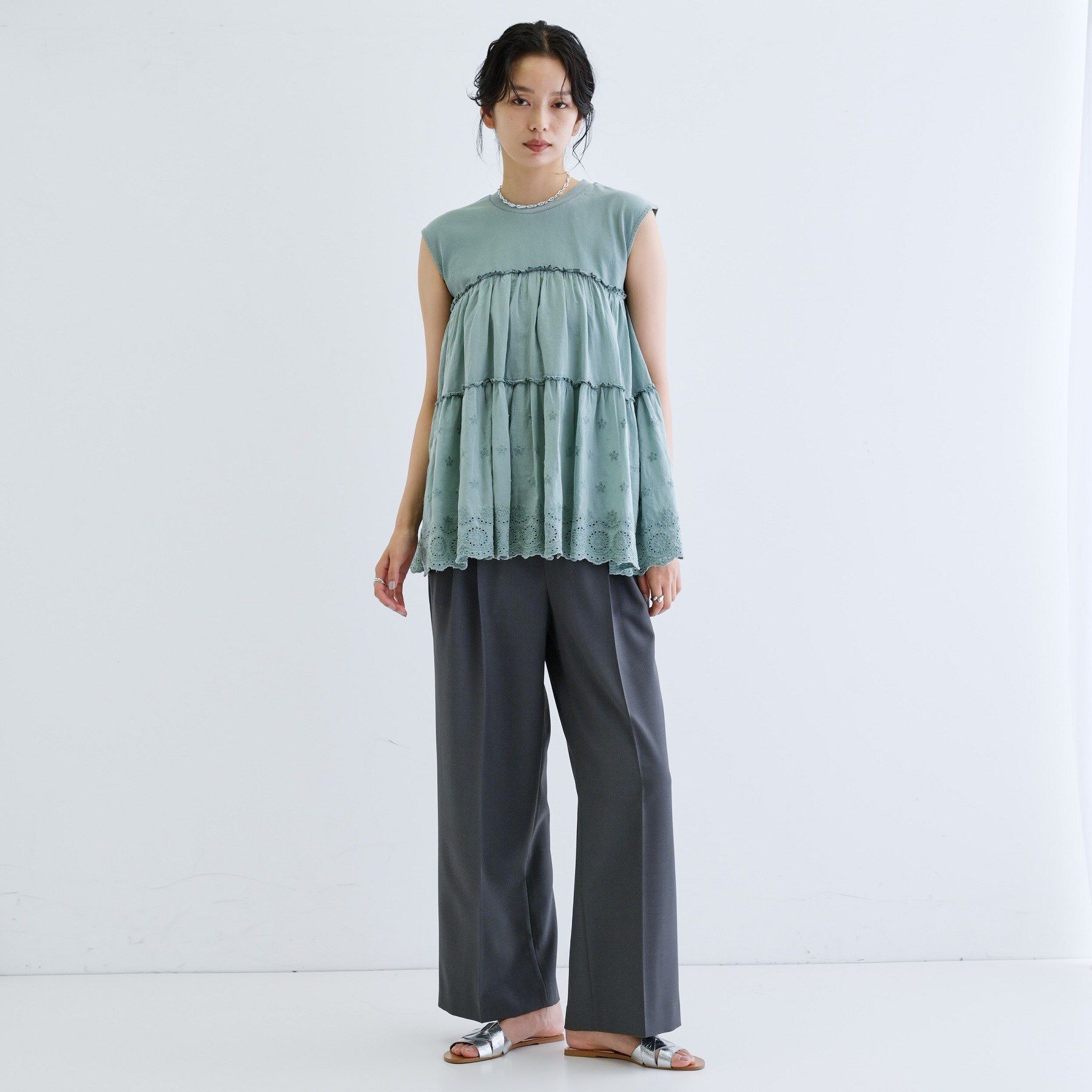 GALLEST「ピグメントダイノースリーブカットソー」|Tシャツ・カットソー|