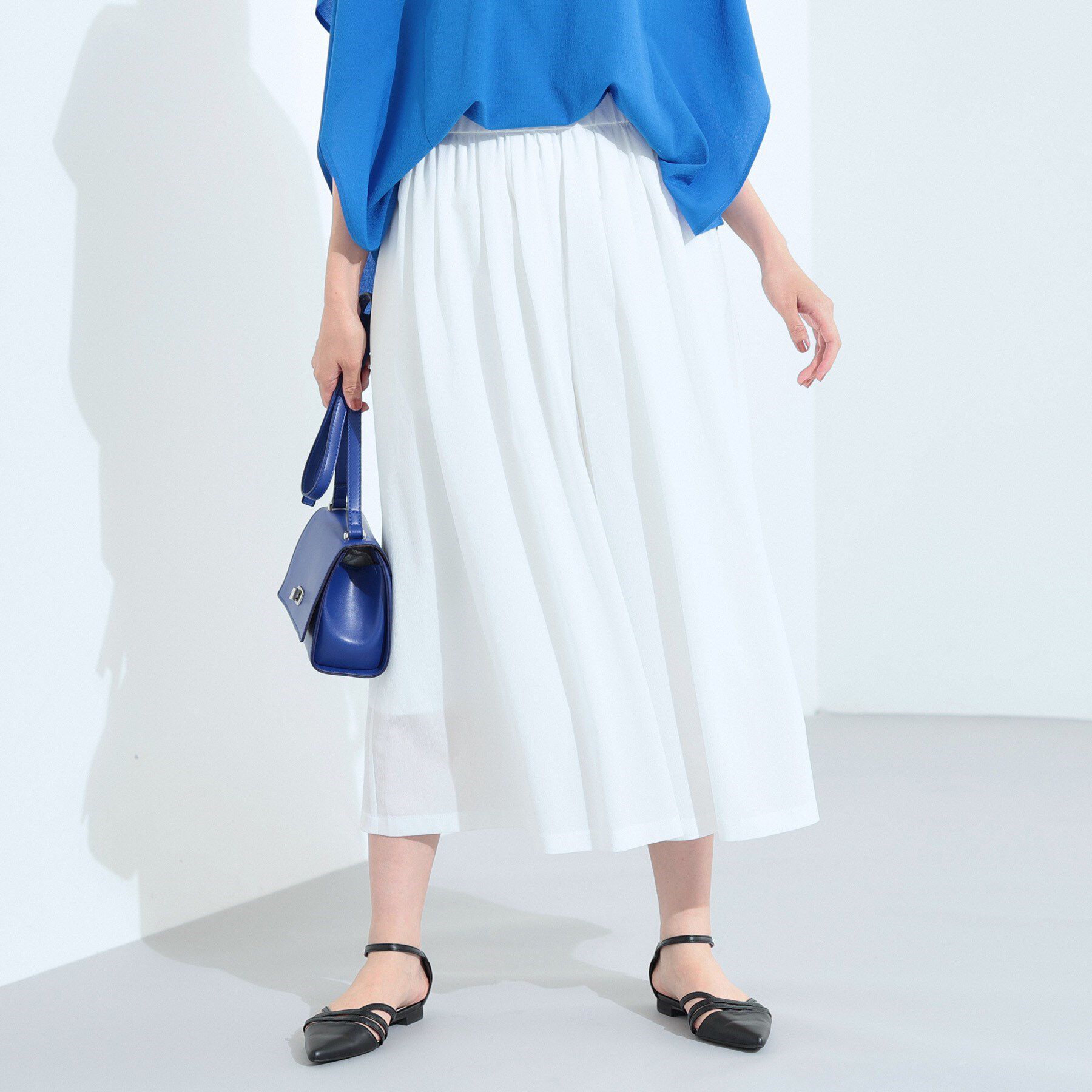 INDIVI「【クールエアー素材／UVケア／セットアップ可能】エアリーフレアパンツ」|その他|