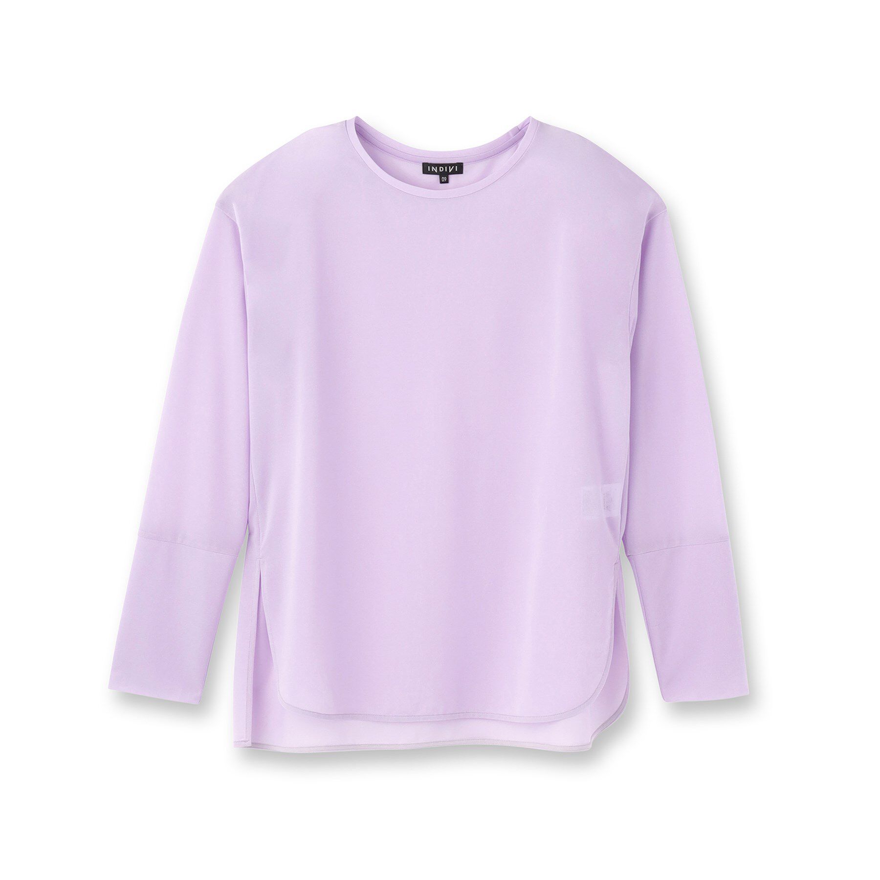 INDIVI「ストレッチシアーロングTシャツ」|Tシャツ・カットソー|