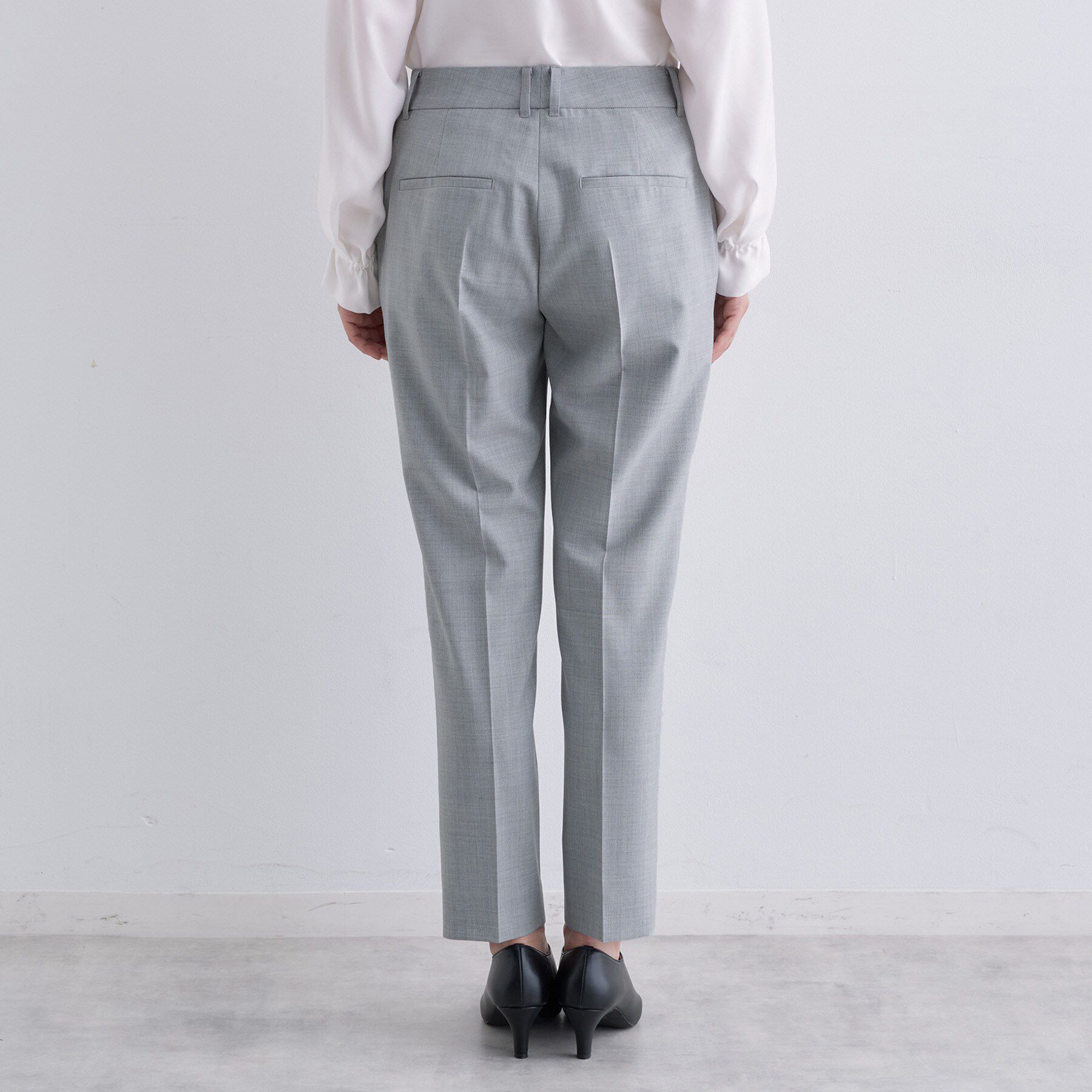 INDIVI「【褒められパンツ/ウール混】スティックパンツ」|その他|