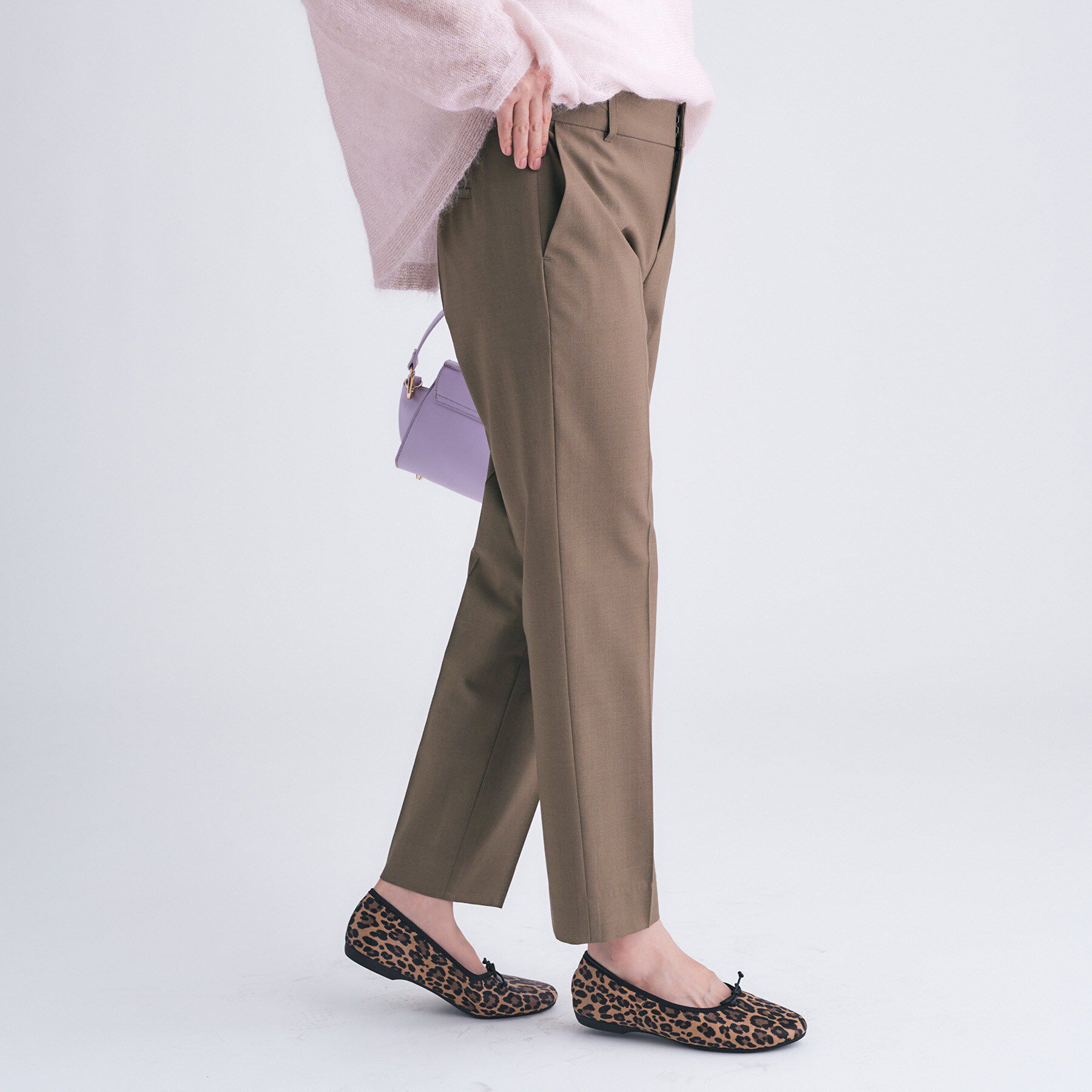 INDIVI「【褒められパンツ/ウール混】スティックパンツ」|その他|