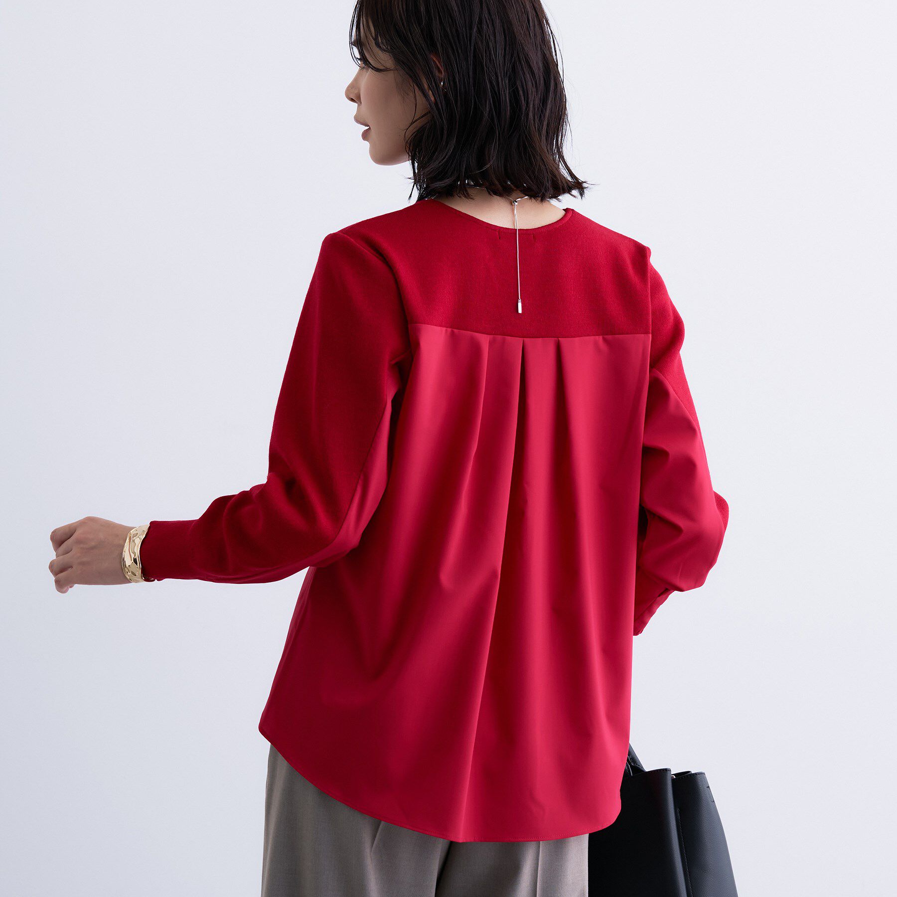 INDIVI「【洗える／選べる8色】トーンアップニット」|ニット・セーター|