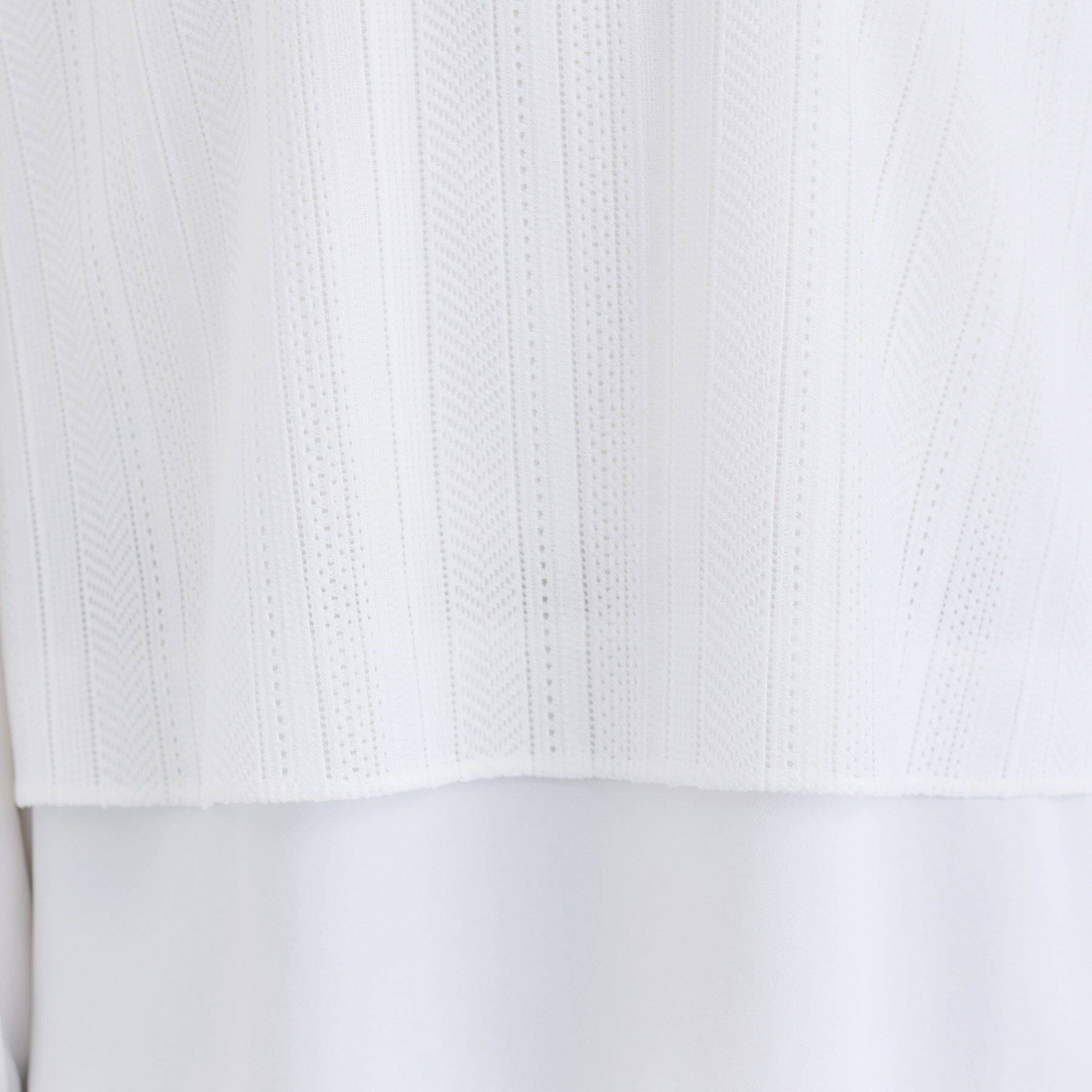 INDIVI「【オフィス／きれいめ】2WAYレース切り替えブラウス」|シャツ・ブラウス|