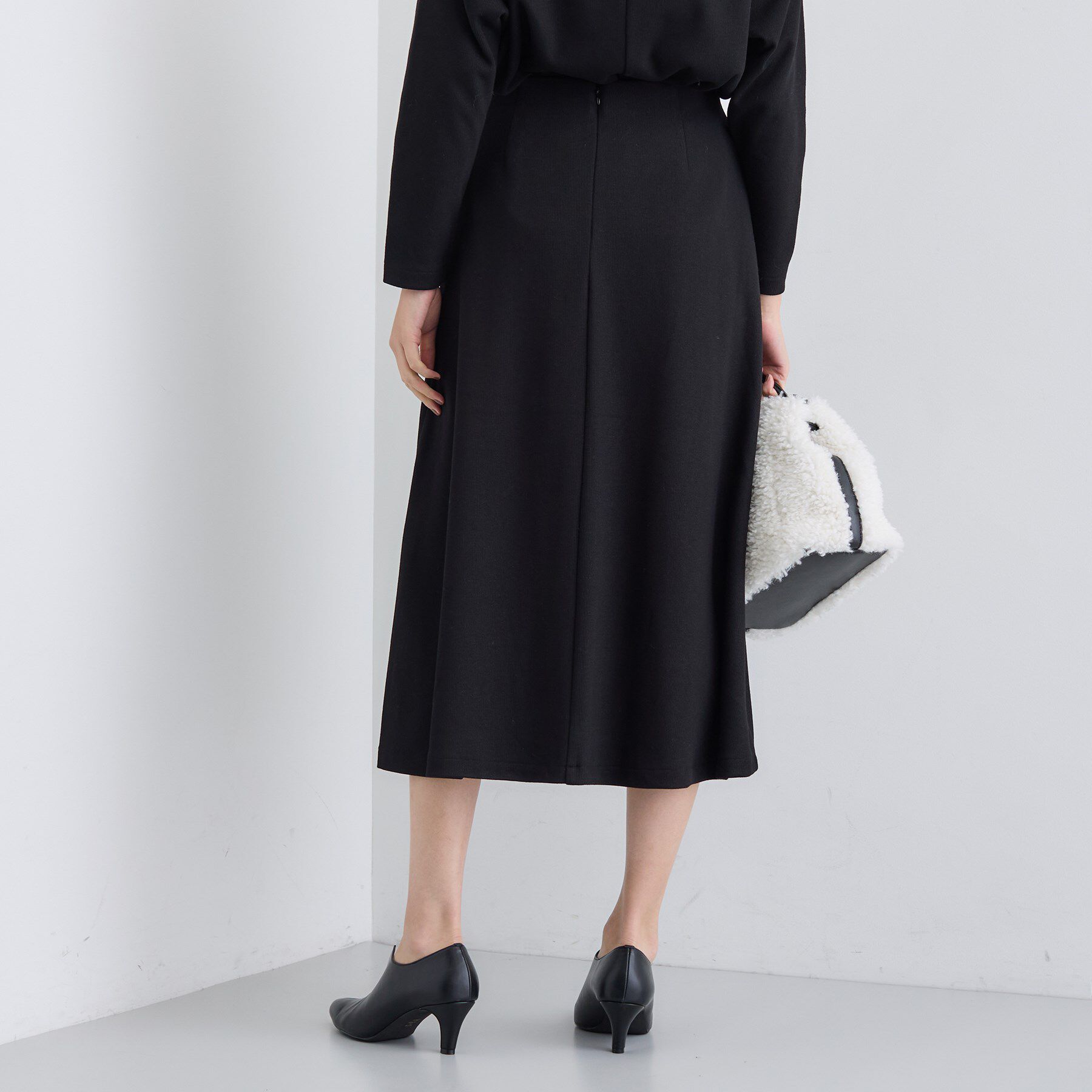 INDIVI「【SETUP可能／洗える／UVケア】ライトジャージ セミフレアスカート」|スカート|