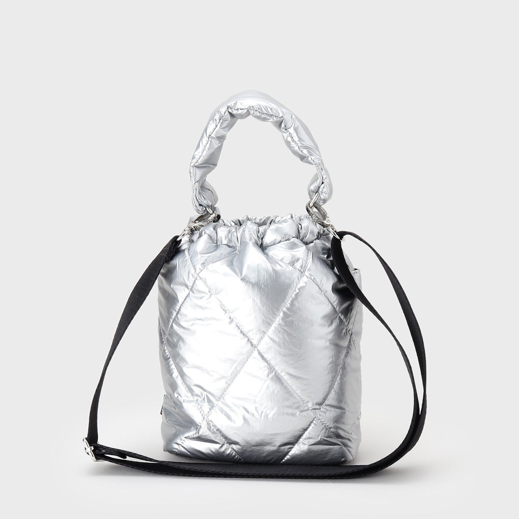 INDIVI「【大人カジュアル／ショルダー付】ふかふか巾着バッグ」|ハンドバッグ|