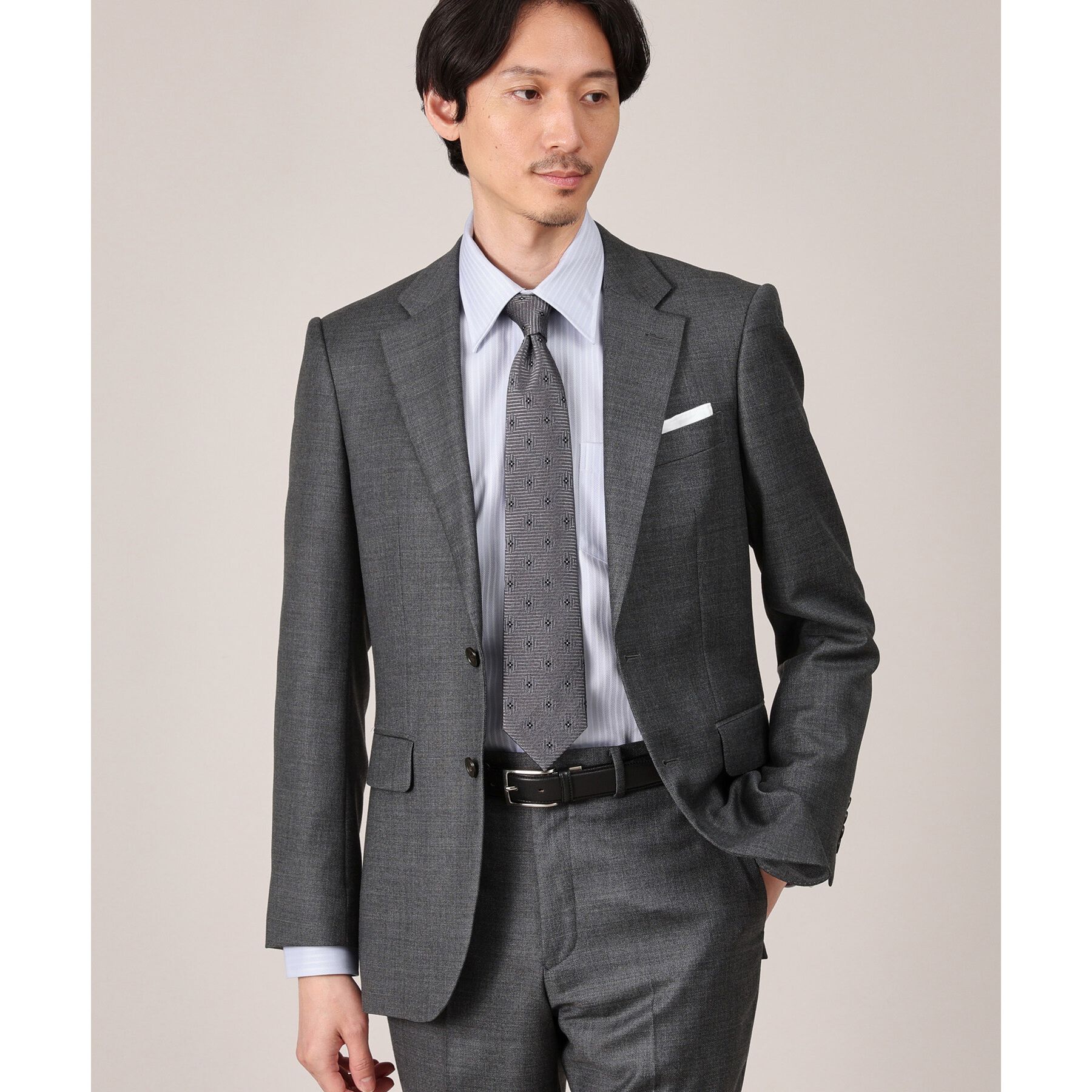 TAKEO KIKUCHI「【Made in JAPAN】ドビーストライプ ドレス シャツ」|シャツ・ブラウス|