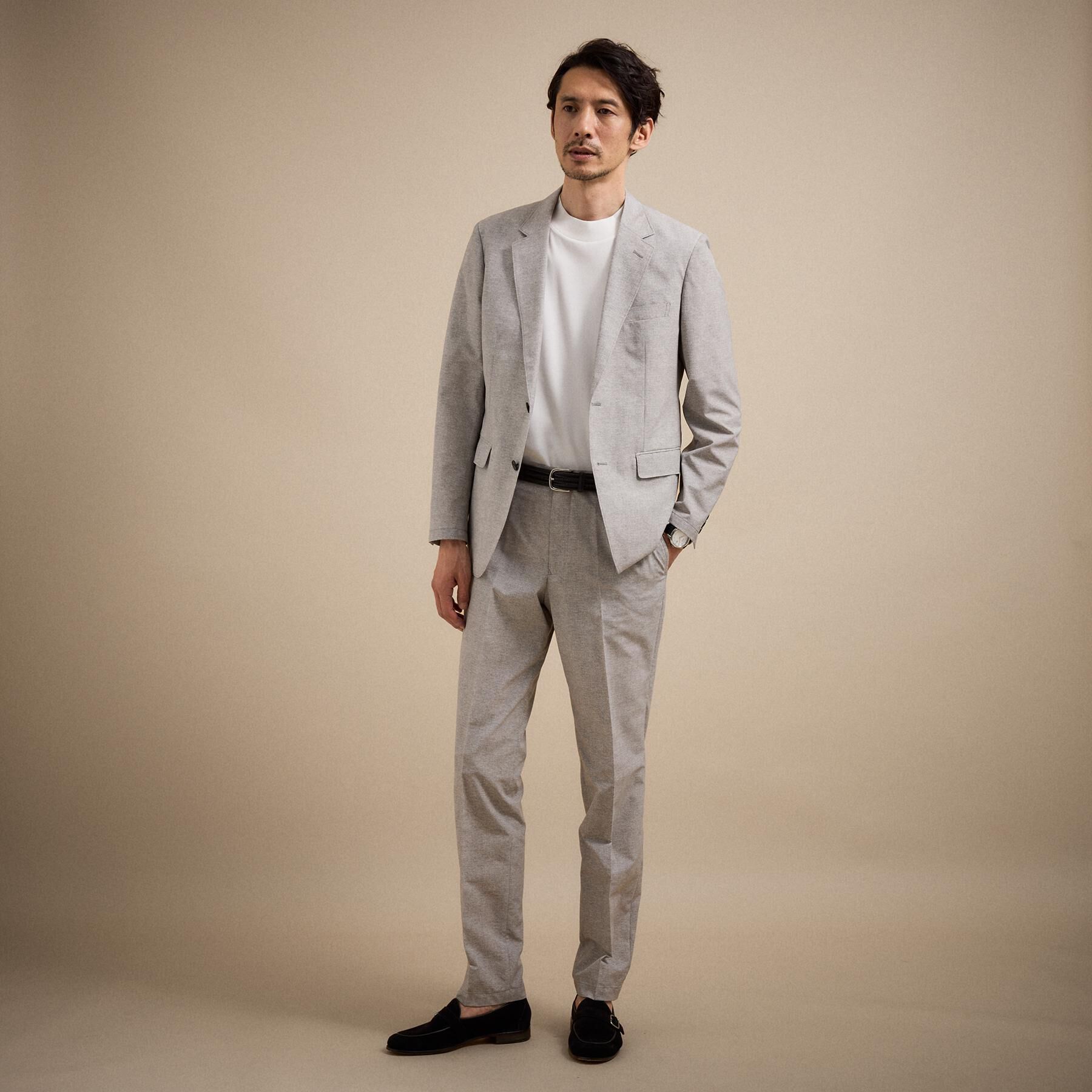 TAKEO KIKUCHI「【抗菌防臭】COOL DOTS（R）ドビープリント ジャケット」|テーラードジャケット|