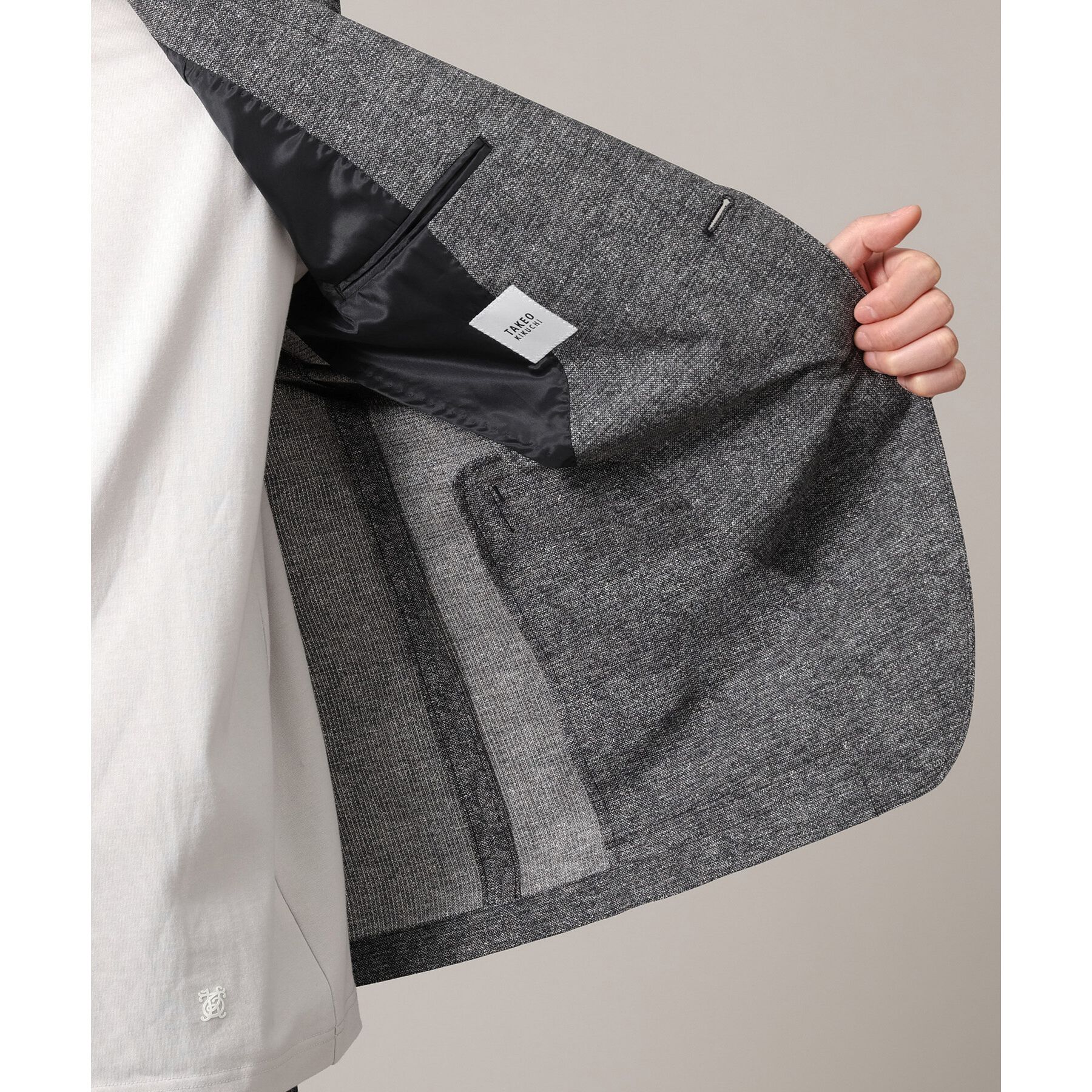 TAKEO KIKUCHI「【抗菌防臭】COOL DOTS（R）ドビープリント ジャケット」|テーラードジャケット|