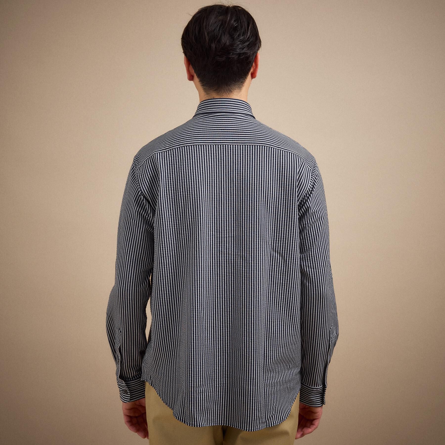 TAKEO KIKUCHI「【抗菌防臭/シーズンレス】シアサッカー ジャージシャツ」|シャツ・ブラウス|