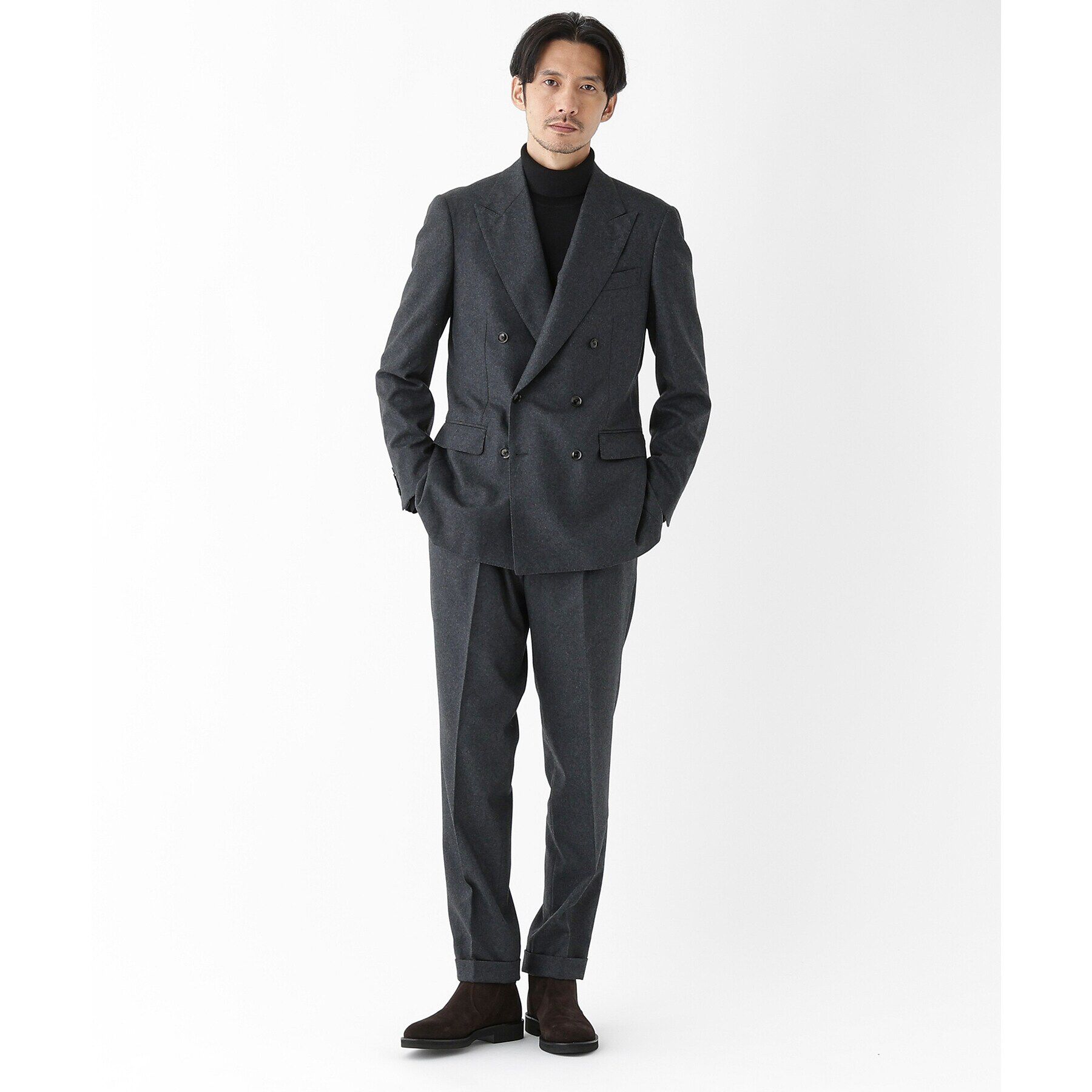 TAKEO KIKUCHI「【THE FLAGSHIP】サイドジップ ショートブーツ」|ショートブーツ|