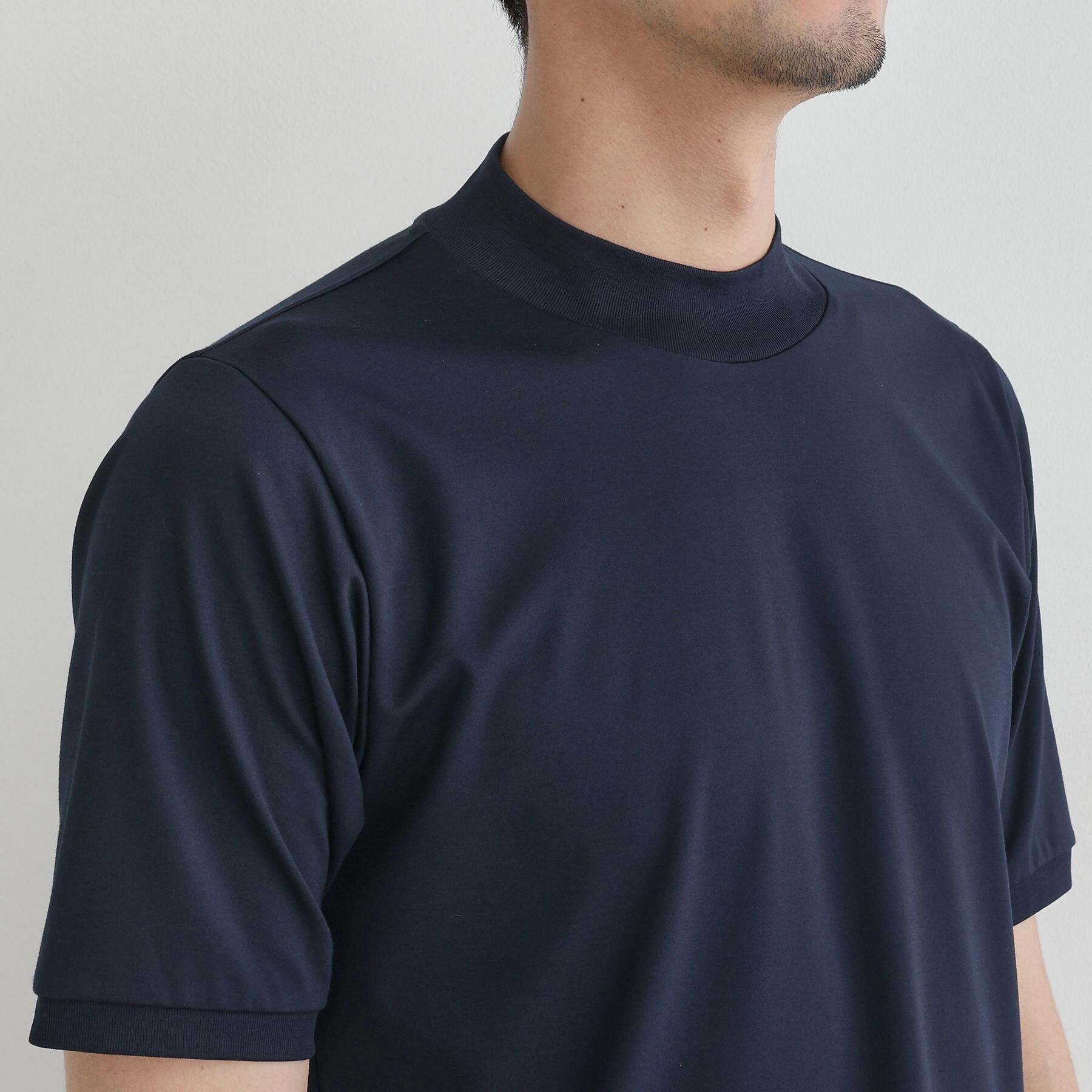 TAKEO KIKUCHI「【COOL CITY WEAR】モックネック プルオーバー /接触冷感」|Tシャツ・カットソー|