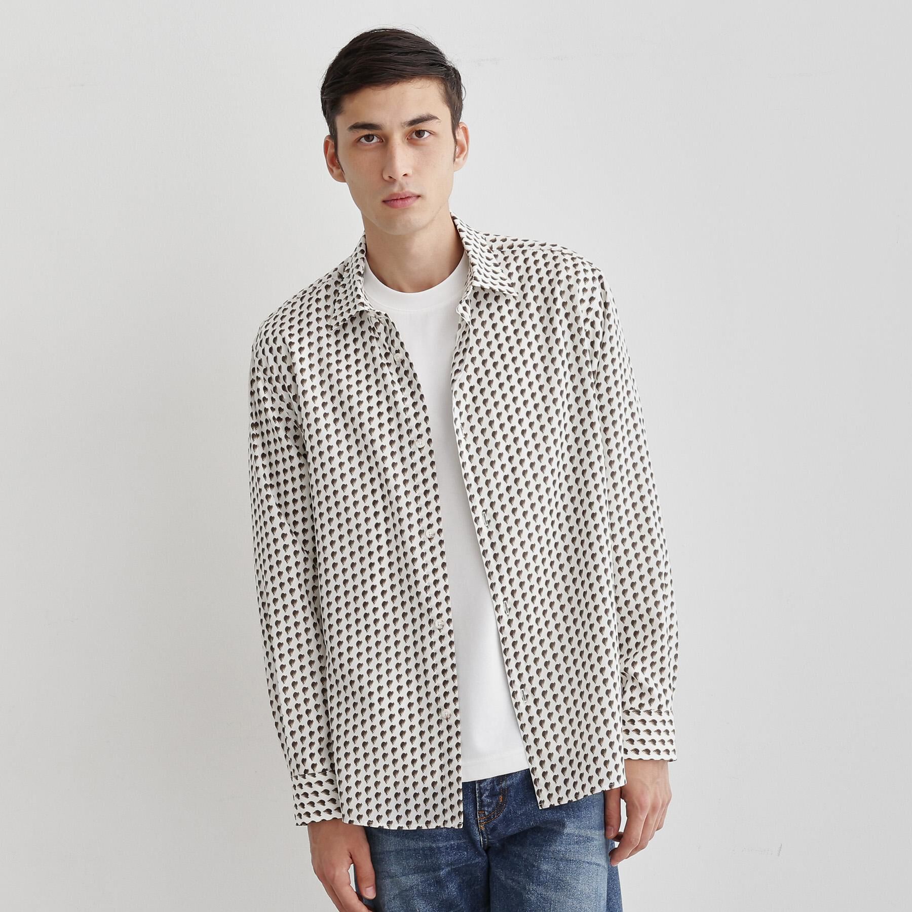 TAKEO KIKUCHI「ボーラーハット柄 長袖シャツ」|シャツ・ブラウス|