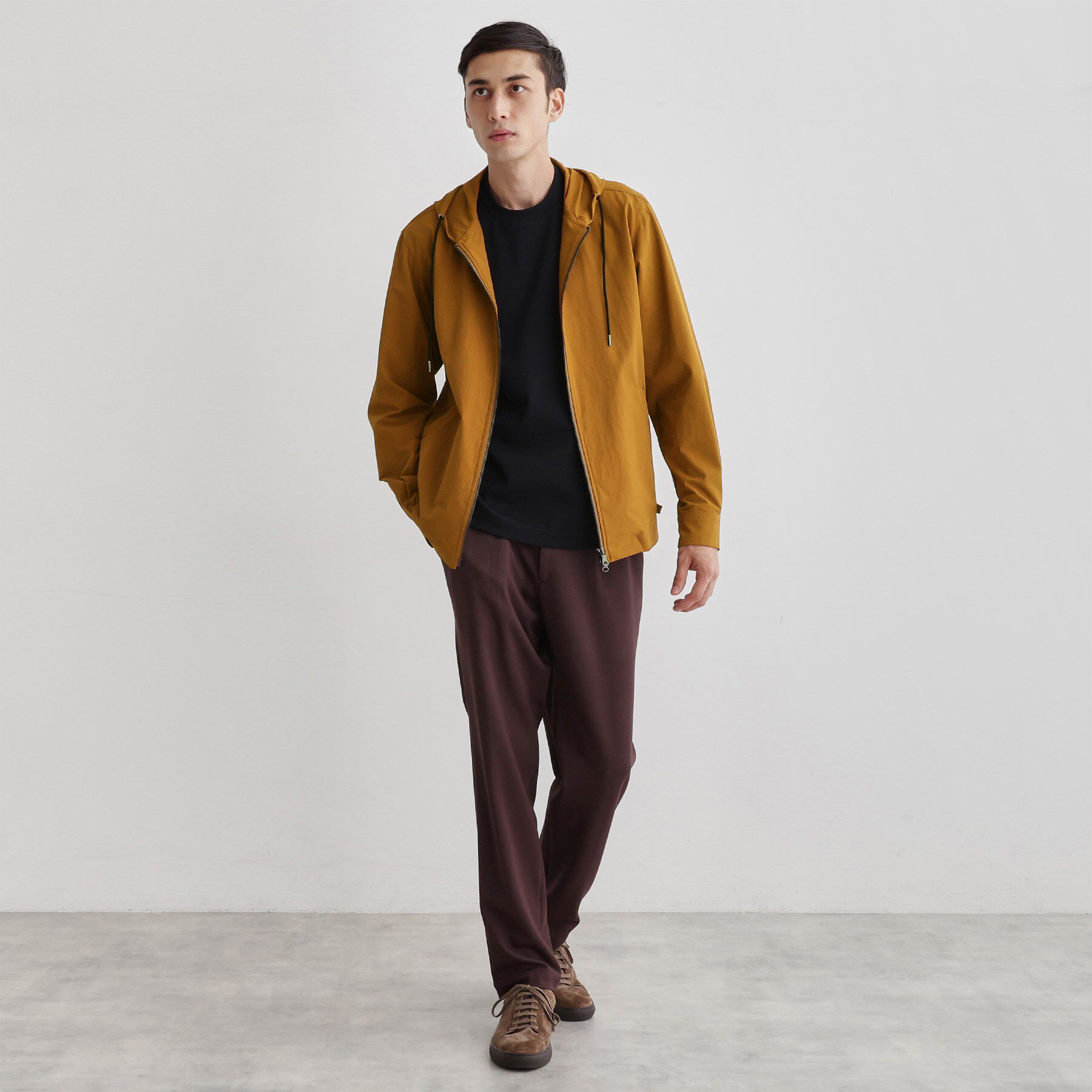 TAKEO KIKUCHI「【3D ナイロン ストレッチ】ジップアップ フードブルゾン」|ブルゾン・スタジャン|