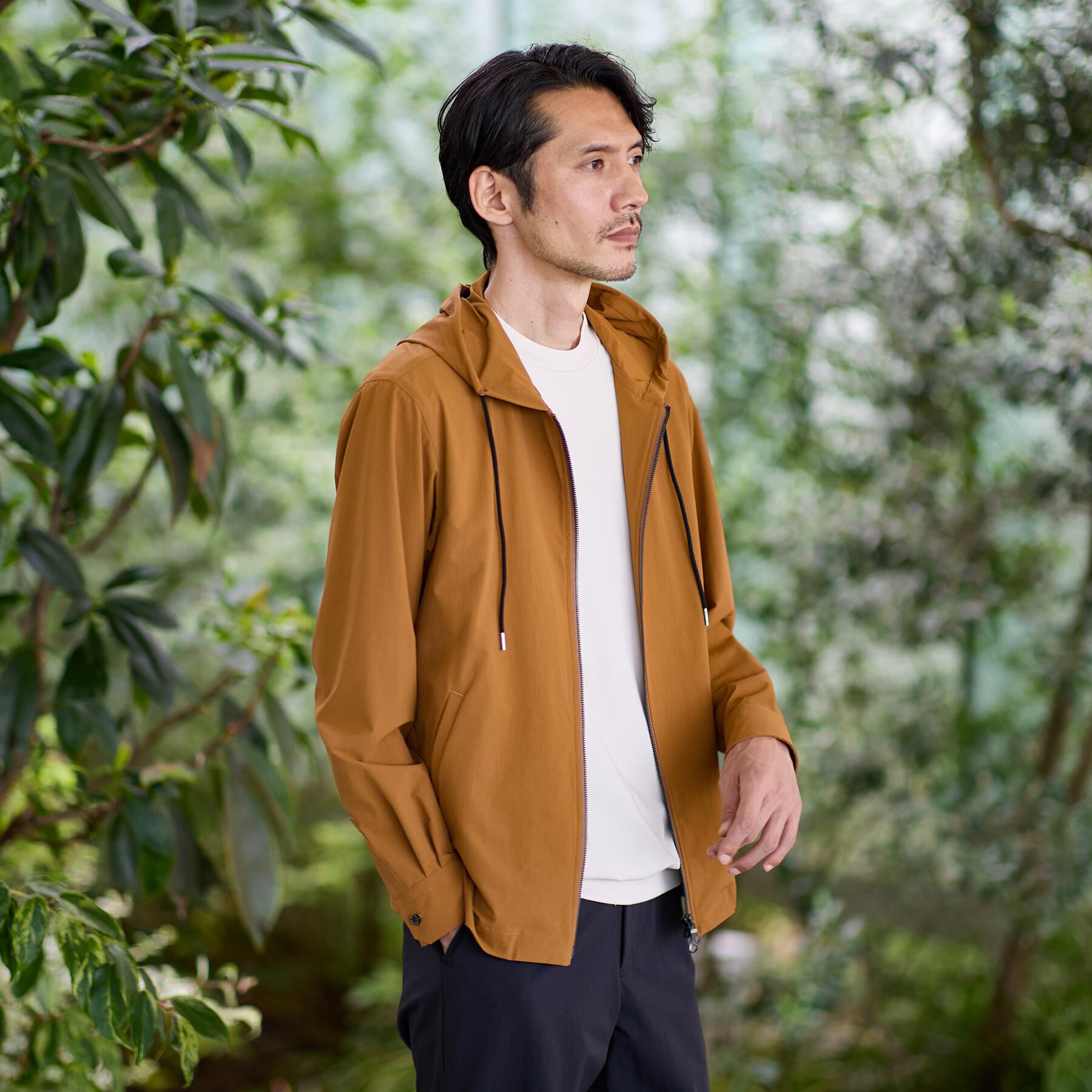 TAKEO KIKUCHI「【3D ナイロン ストレッチ】ジップアップ フードブルゾン」|ブルゾン・スタジャン|