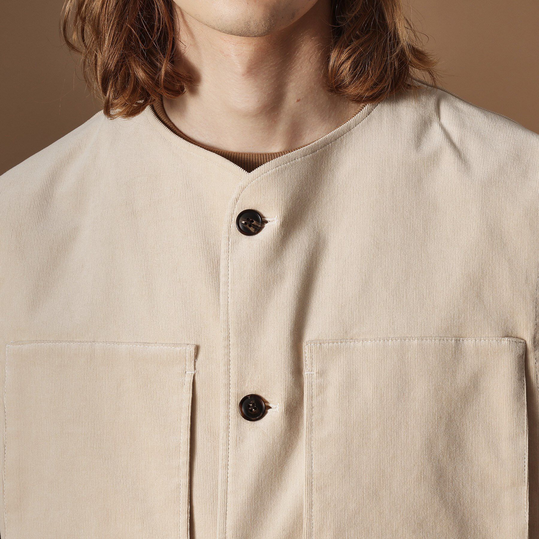 40CARATS&525「【Sサイズ～】コーデュロイ4パッチポケットヴェスト」|ベスト・ジレ|