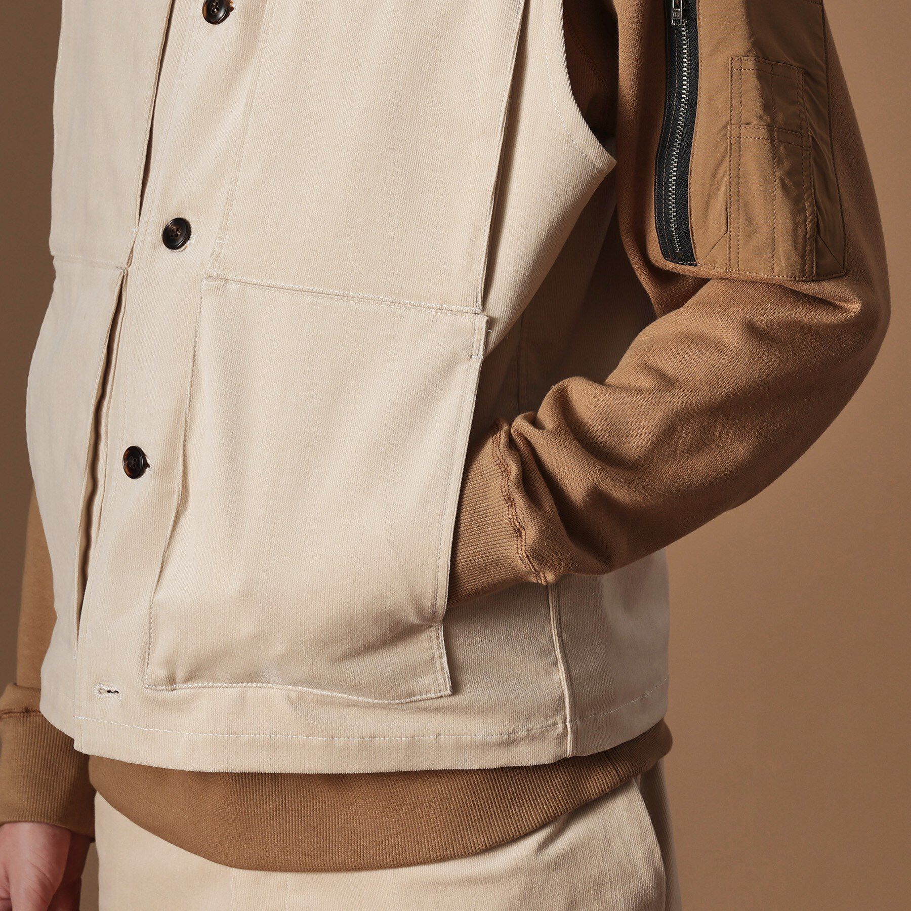 40CARATS&525「【Sサイズ～】コーデュロイ4パッチポケットヴェスト」|ベスト・ジレ|