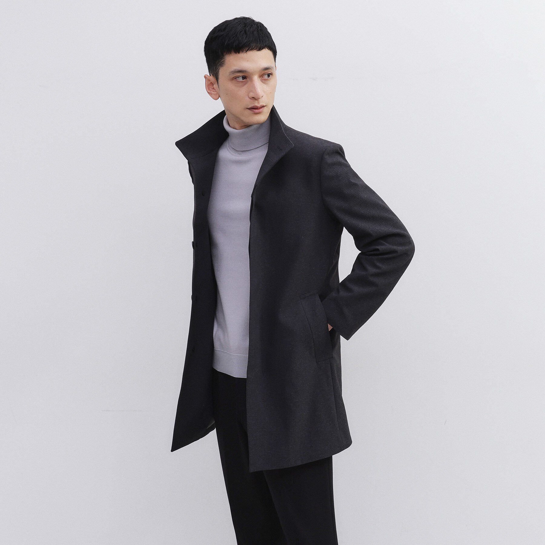 TAKEO KIKUCHI「【ダウンライナー付き】ドビースタンドカラーコート」|その他|