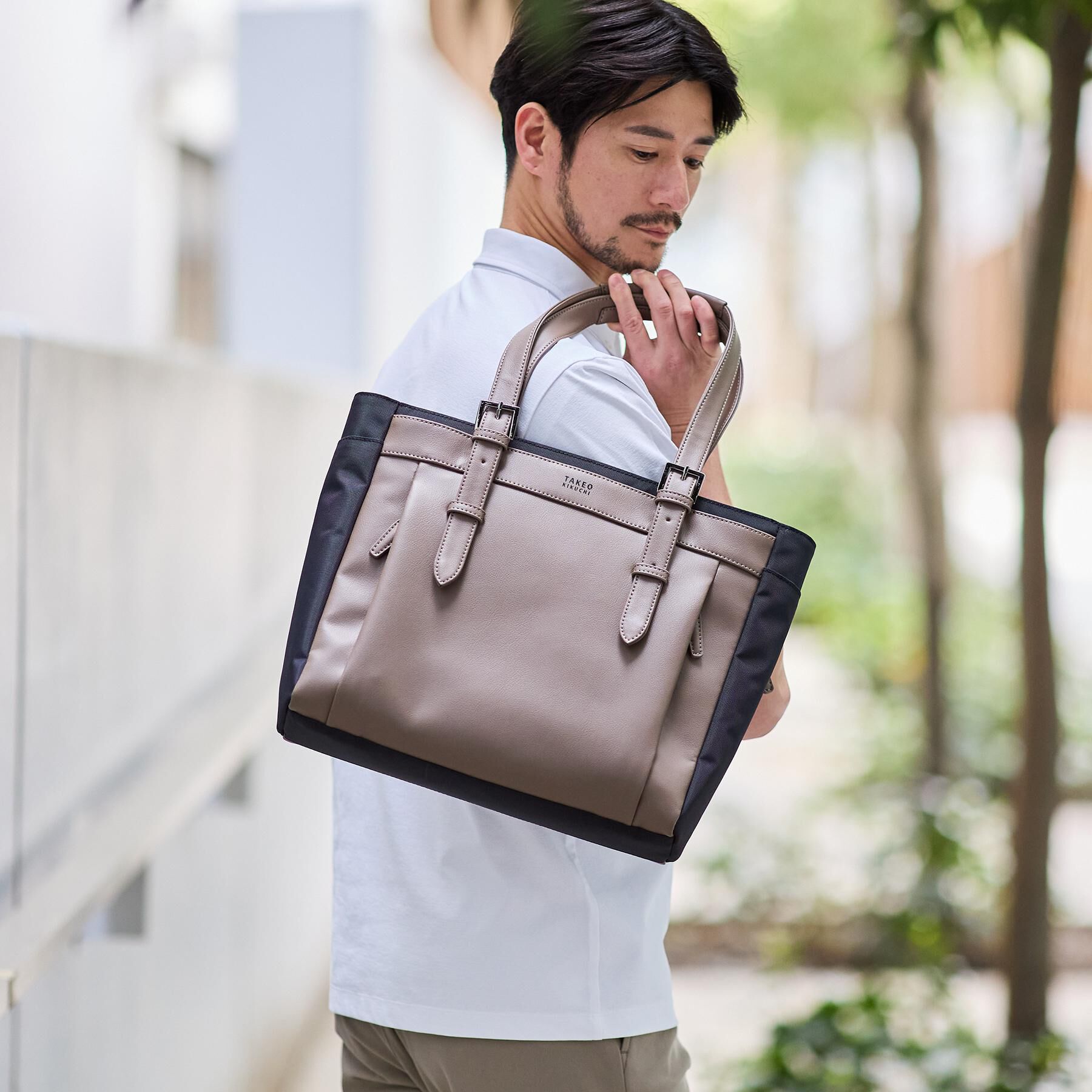 TAKEO KIKUCHI「【Mono Max掲載】CORDLEY（R）スマートブリーフトートバッグ」|トートバッグ|