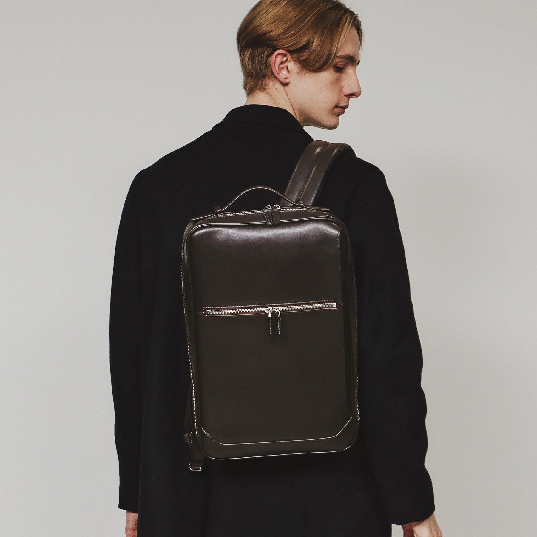 tk.TAKEO KIKUCHI「Refined Leather バックパック」|リュック|ブラウン(043)