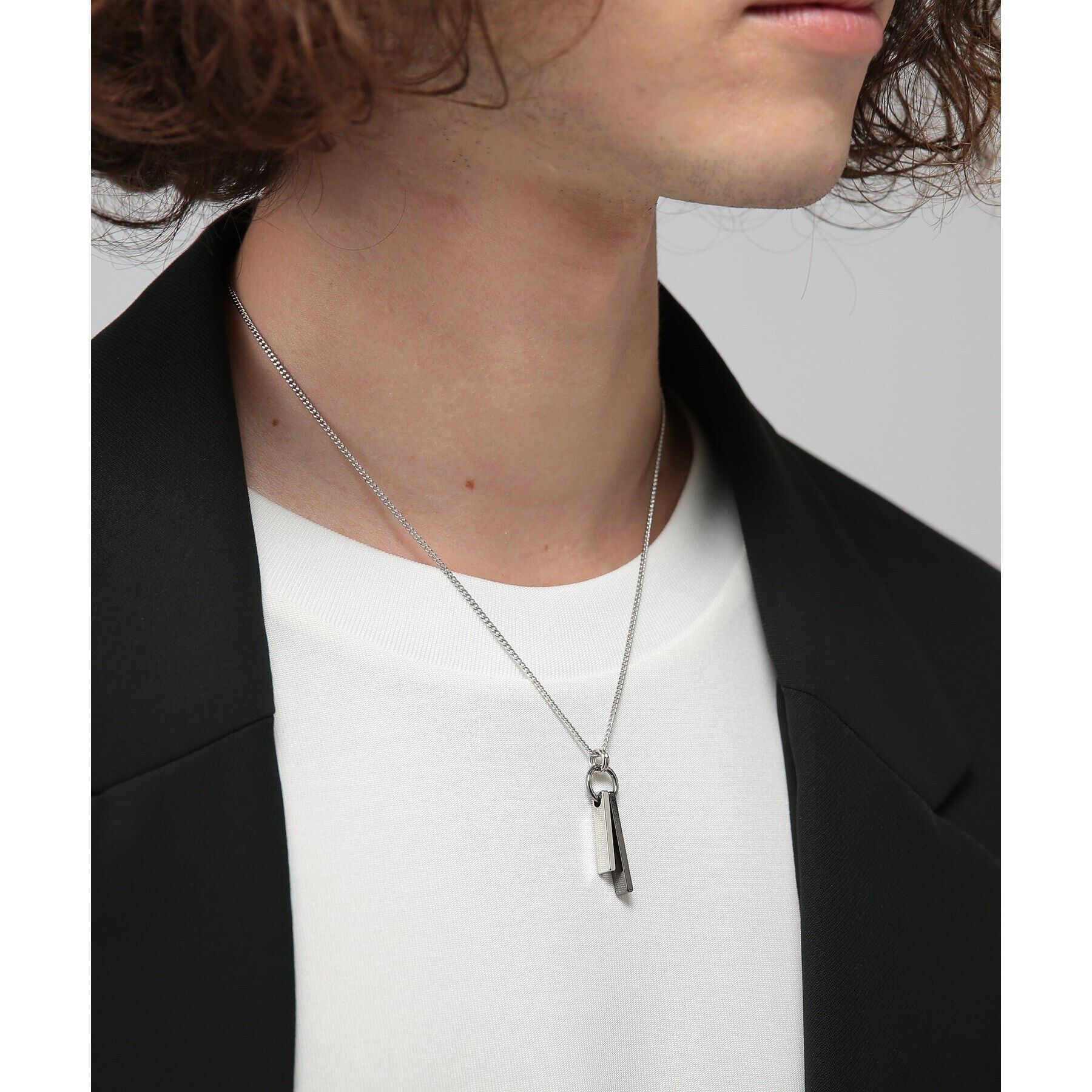 tk.TAKEO KIKUCHI「ツインバー プレート ネックレス」|ネックレス|