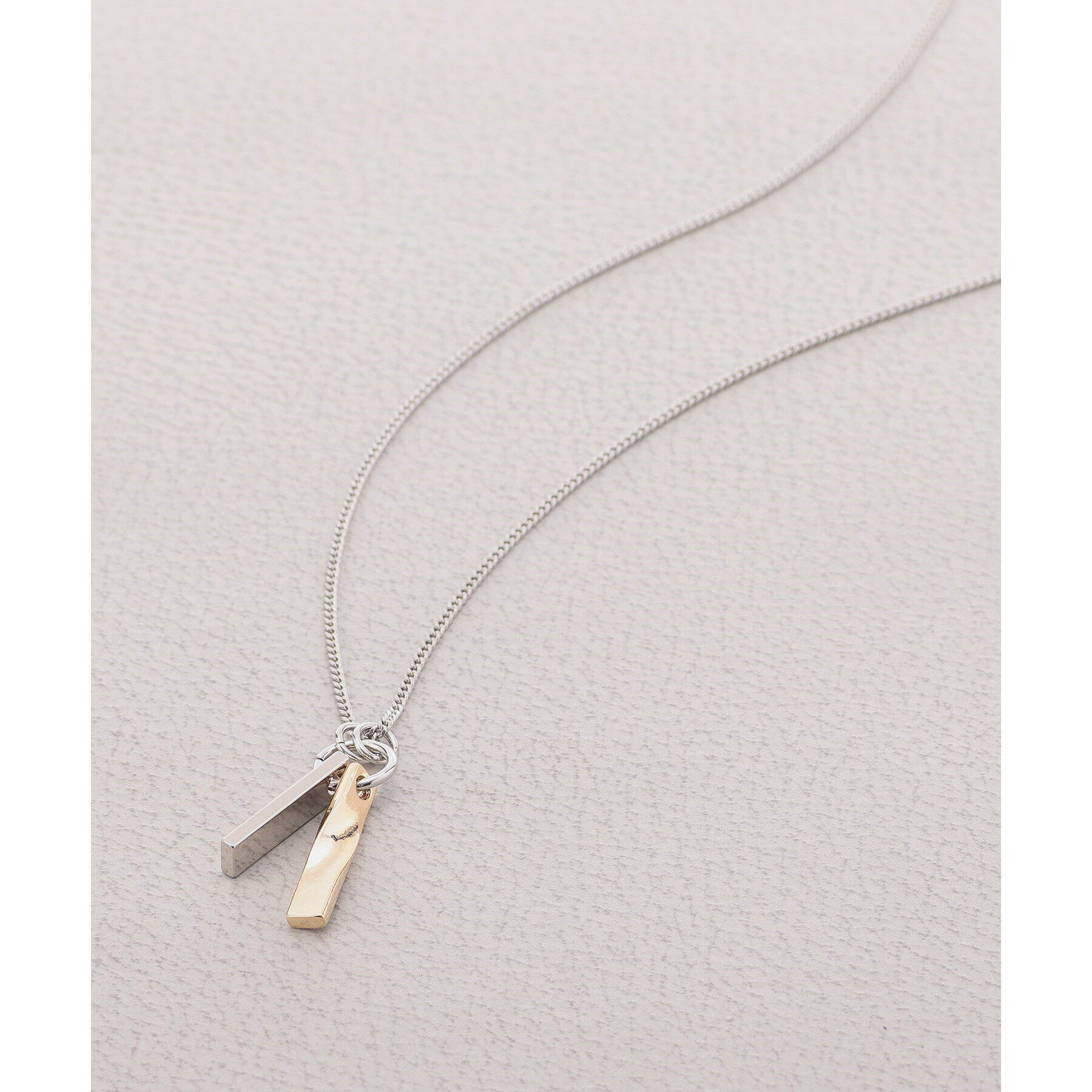 tk.TAKEO KIKUCHI「ツインバー プレート ネックレス」|ネックレス|ゴールド(107)