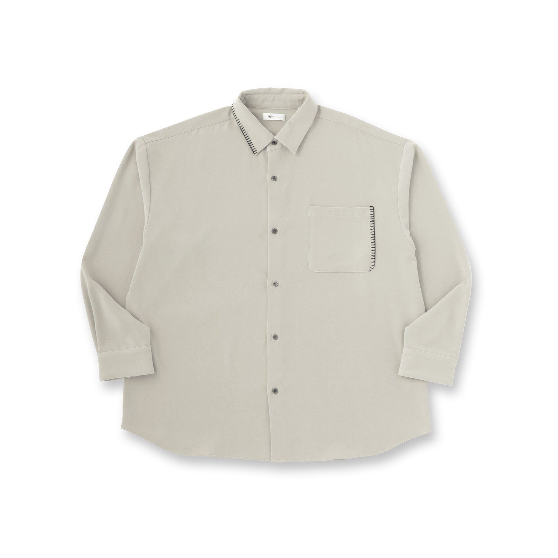 tk.TAKEO KIKUCHI「なめらかスエードタッチステッチシャツ」|シャツ・ブラウス|