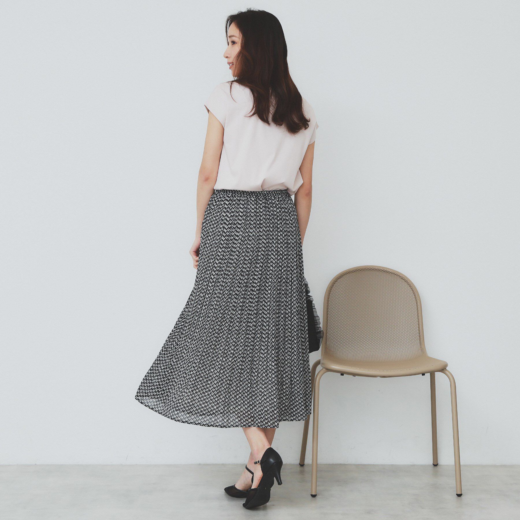 index「《新色追加》着丈が選べる！プリーツフレアスカート【イージーケア／防シワ／洗濯機洗い可】」|スカート|