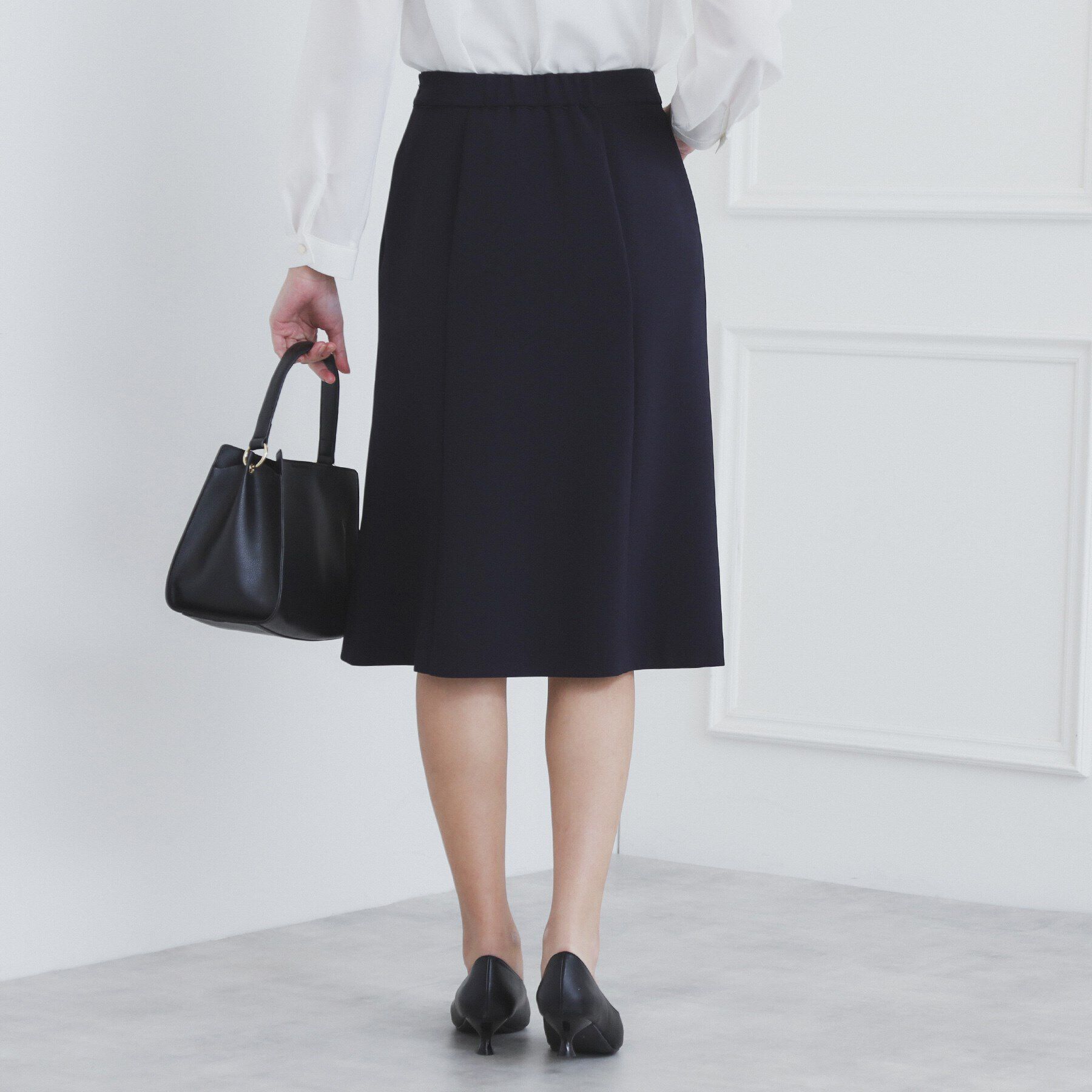 index「《通勤/セットアップ対応》多機能ストレッチフレアスカート【洗濯機洗い可/防シワ/抗ピル】」|スカート|