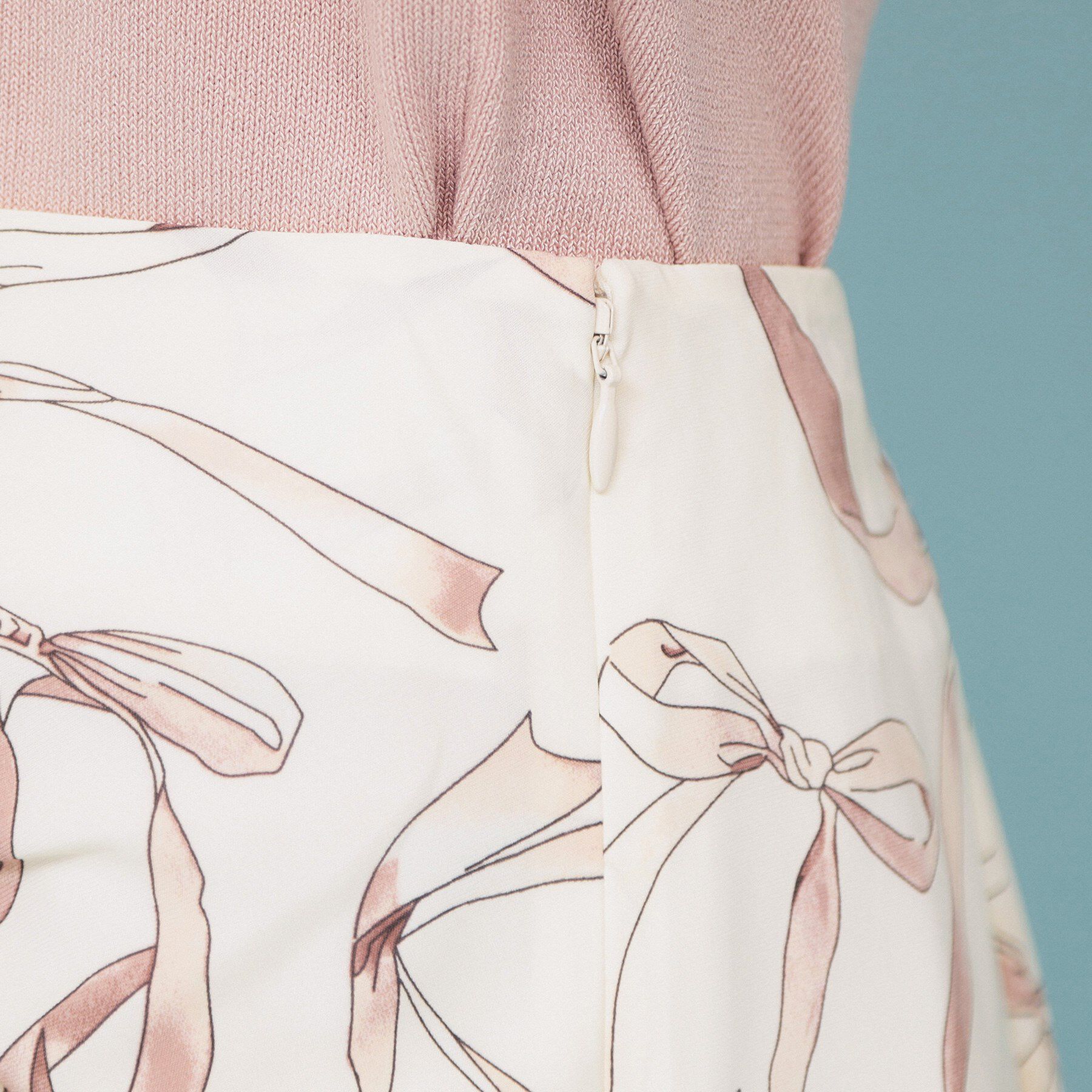 index「リボン柄マーメイドフレアスカート【洗濯機洗い可/イージーアイロン】」|スカート|