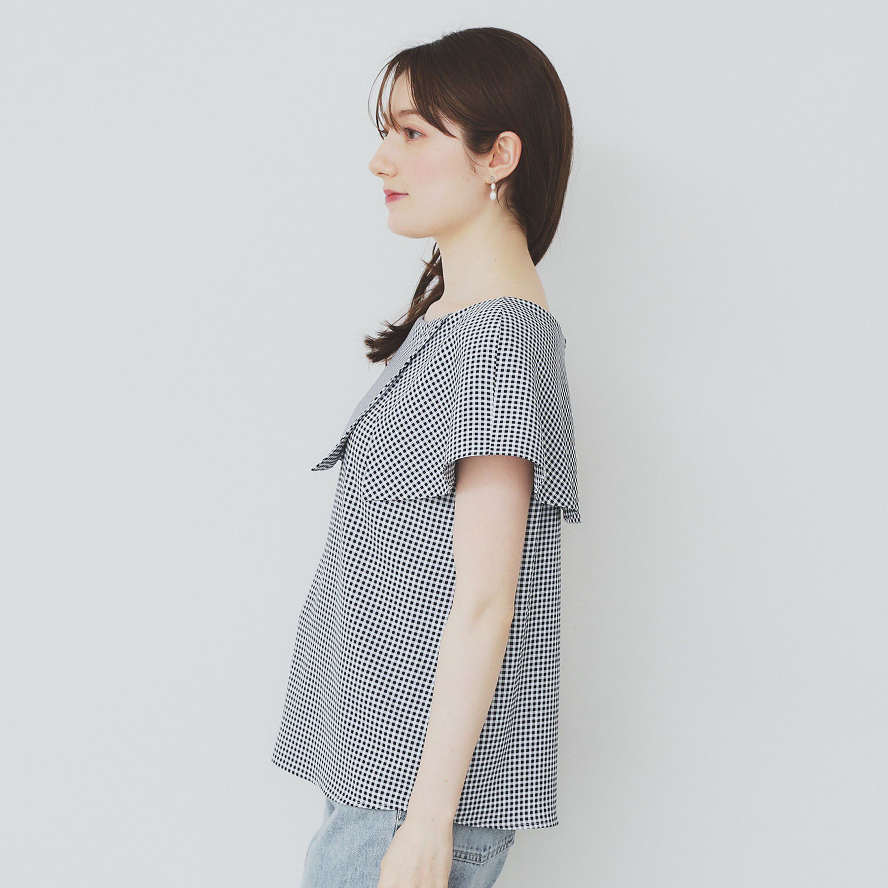 index「前後2wayオフショルカラーブラウス【洗濯機可】」|シャツ・ブラウス|