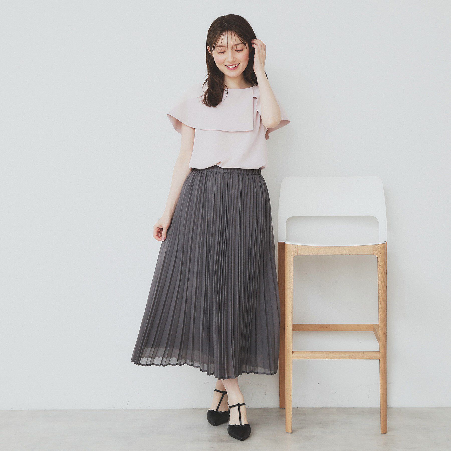 index「前後2wayオフショルカラーブラウス【洗濯機可】」|シャツ・ブラウス|