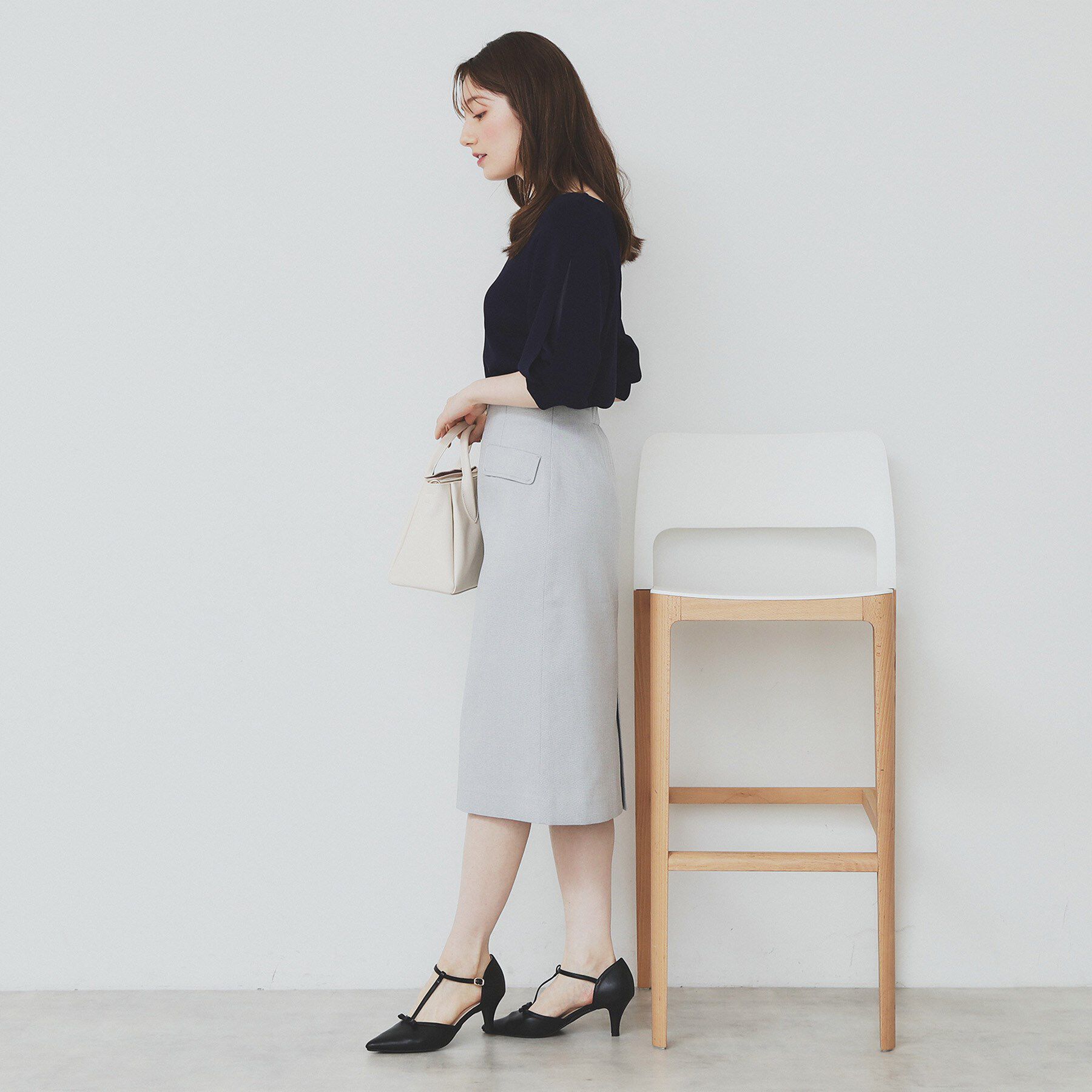 index「《6色展開/XS-LLサイズ》ドライタッチ デザインスリーブニット【洗濯機洗い可/接触冷感/抗ピル】」|ニット・セーター|