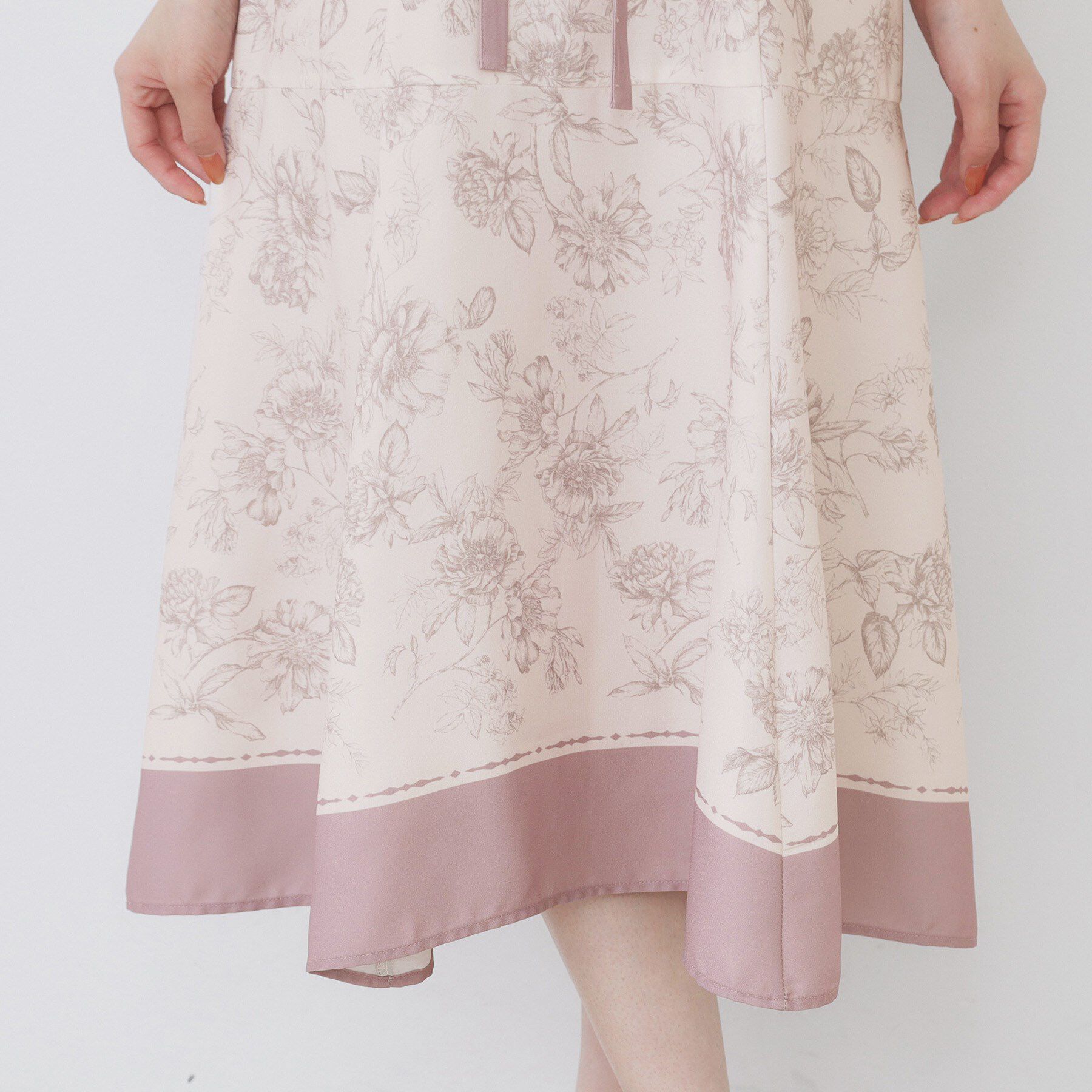 index「2WAY パネルフラワーバイカラーワンピース【洗濯機洗い可/イージーアイロン】」|ワンピース|