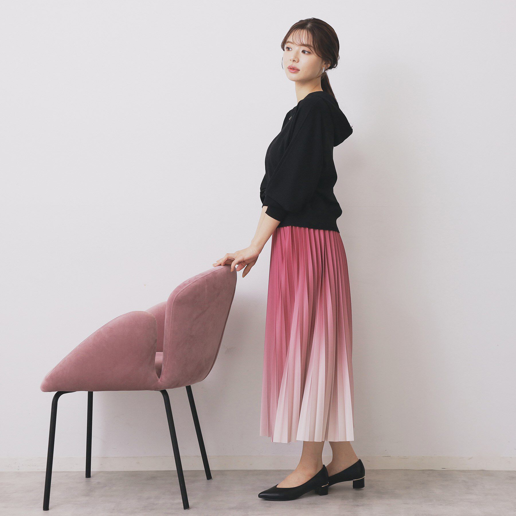 index「グラデーションプリーツスカート【洗濯機OK/防シワ】」|スカート|