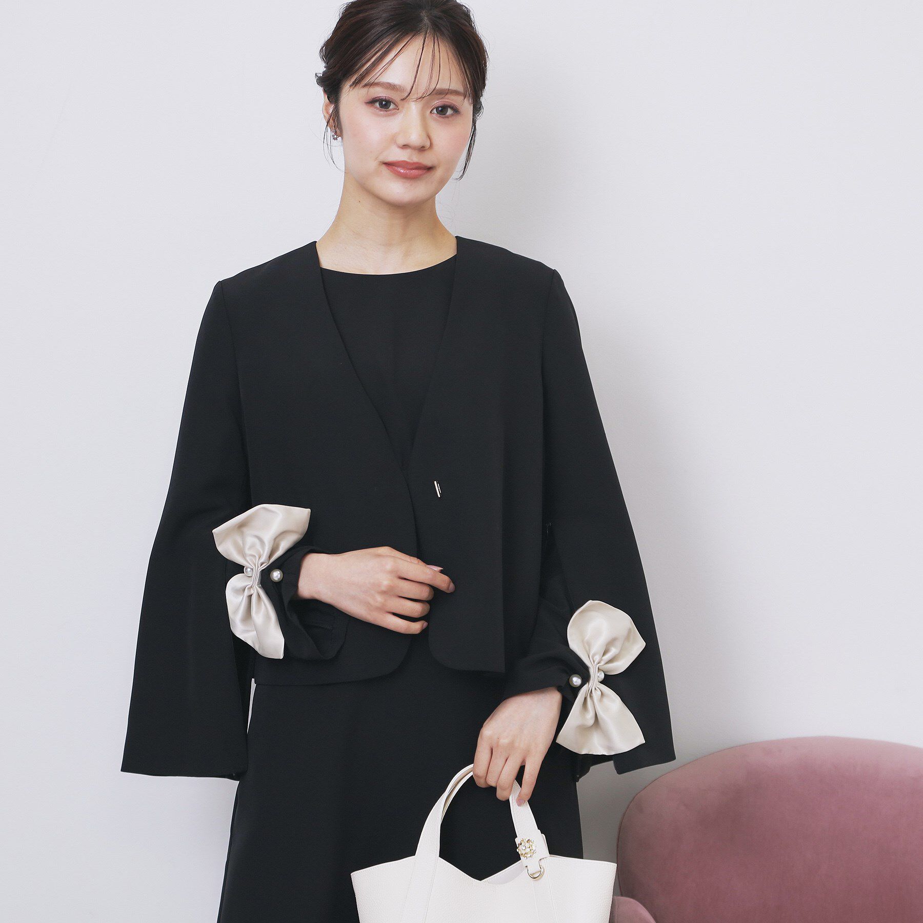 index「ノーカラージャケット【洗濯機OK】」|ノーカラージャケット|