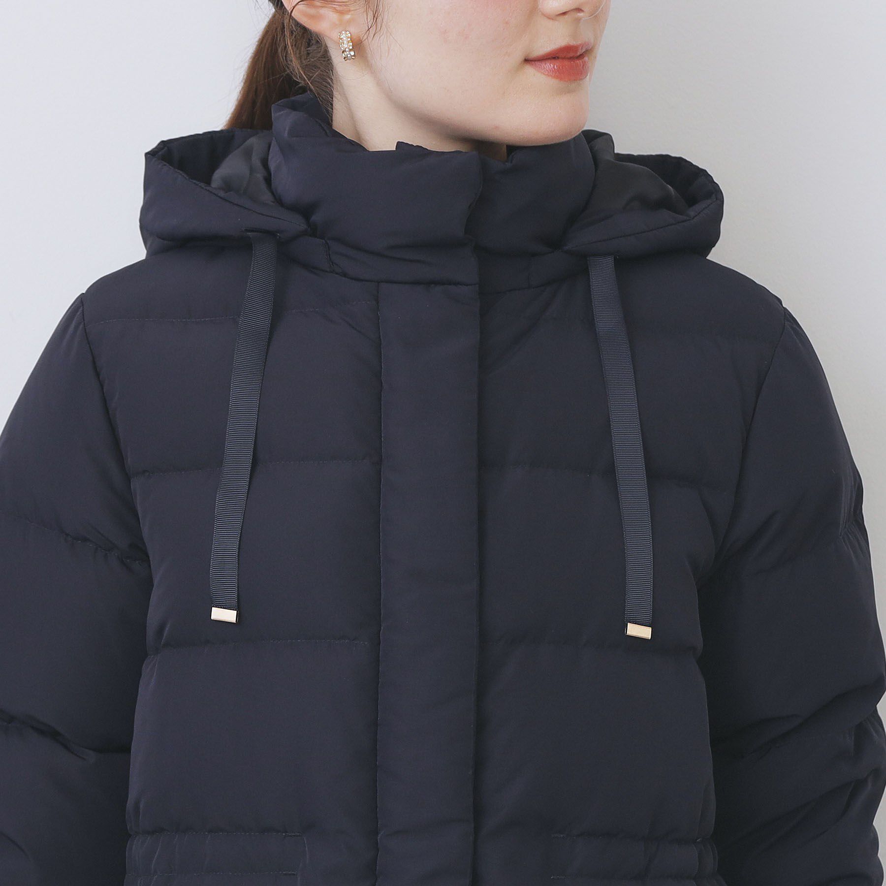 index「KAWADAダウンドロストミドルコート【撥水/洗濯機OK/2WAY/静電気防止裏地】《XS～3L》」|ダウン|