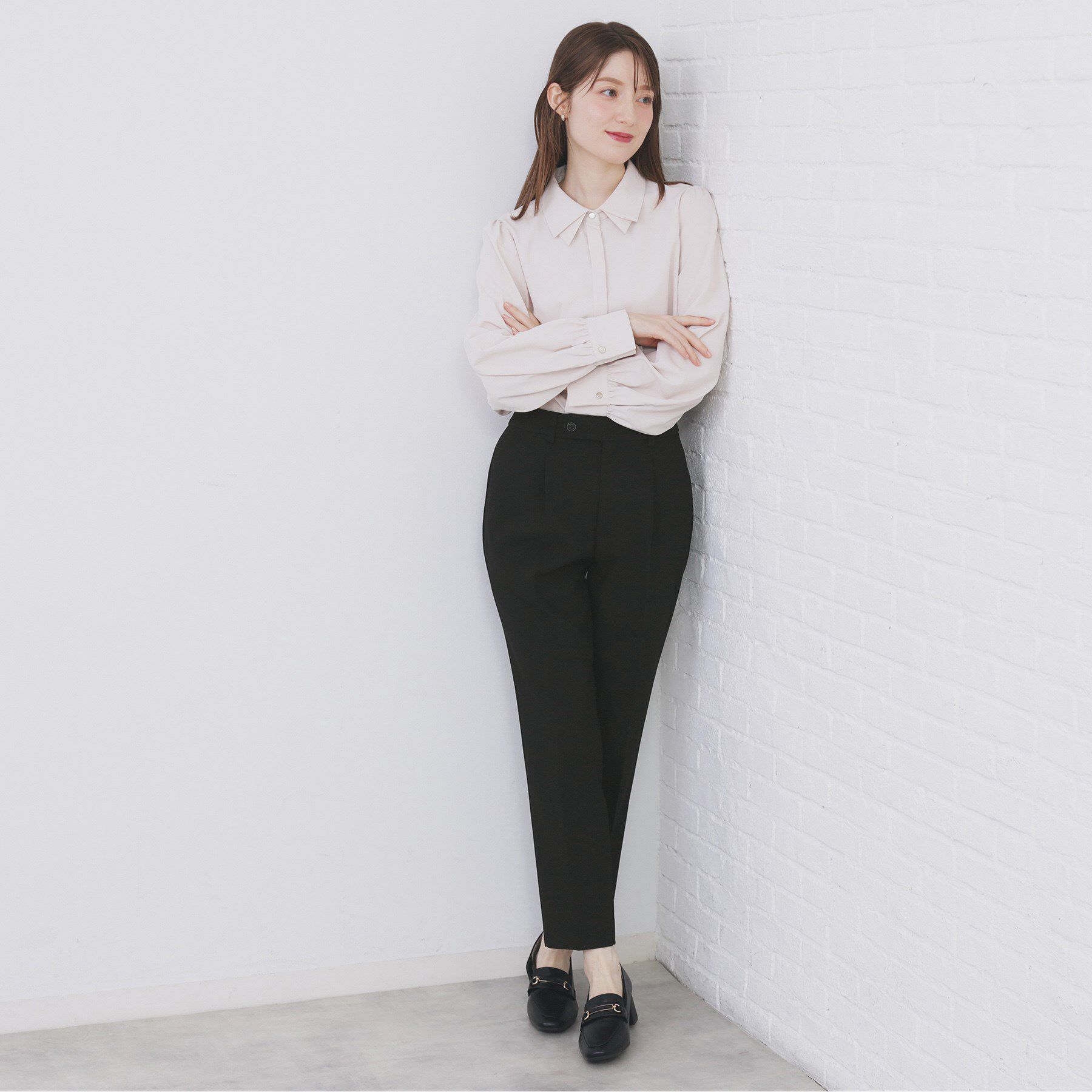 index「《丈が選べる》ストレッチテーパードパンツ/セットアップ対応【洗濯機OK/防シワ】」|その他|