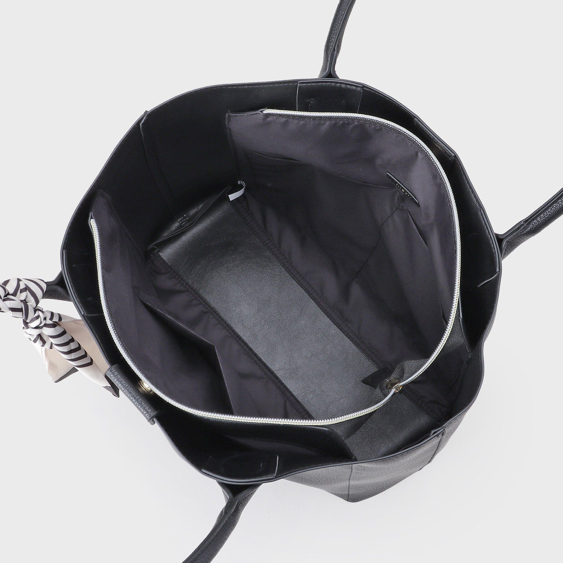 index「ストライプスカーフ付きトートバッグ【A4サイズ】」|トートバッグ|