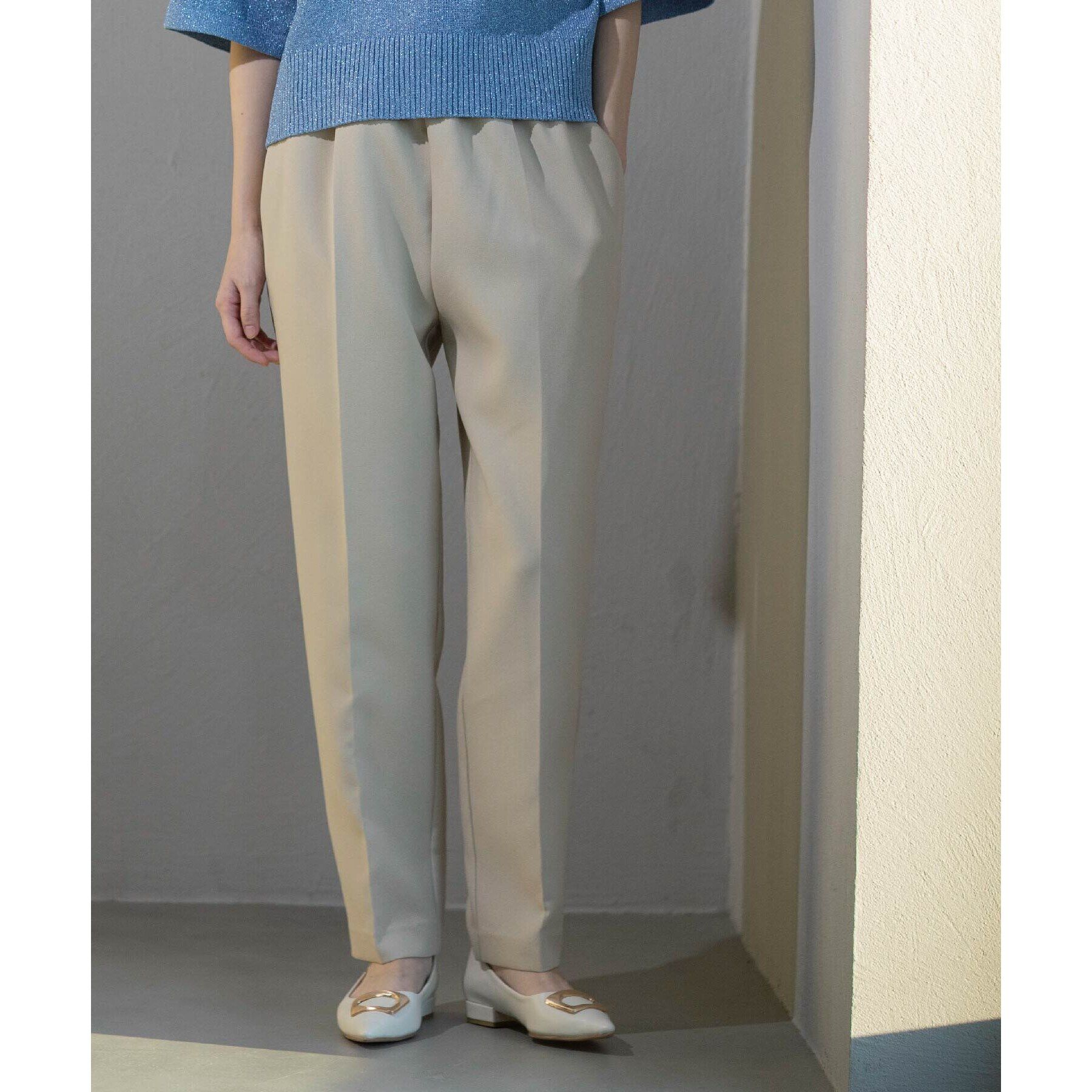 OPAQUE.CLIP「《SS-LLsize》美脚ストレッチイージーテーパードパンツ【洗濯機洗い可】」|その他|ライトベージュ(05