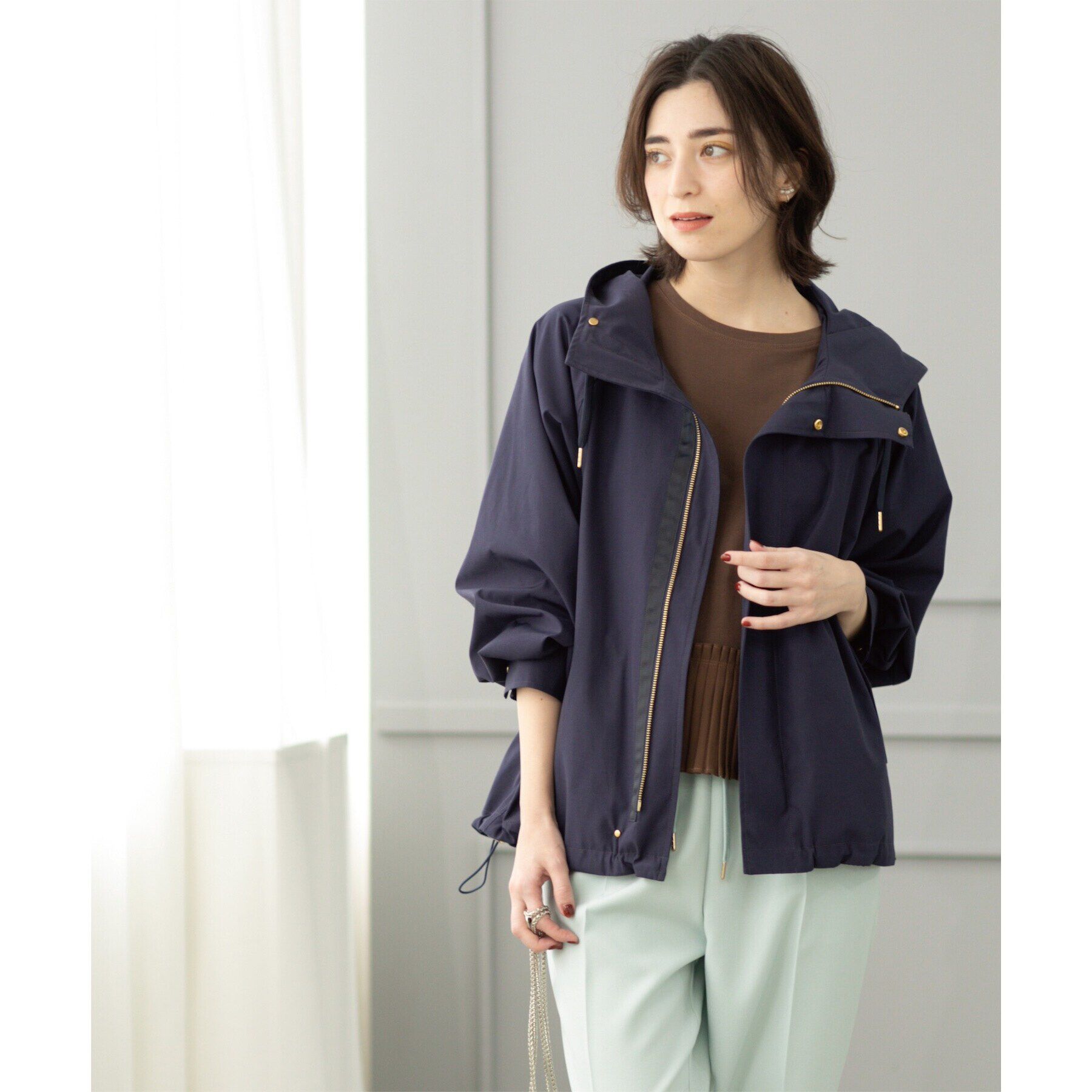 OPAQUE.CLIP「《SS-LLsize》撥水フードブルゾン【洗濯機洗い可/花粉対応】」|ブルゾン・スタジャン|