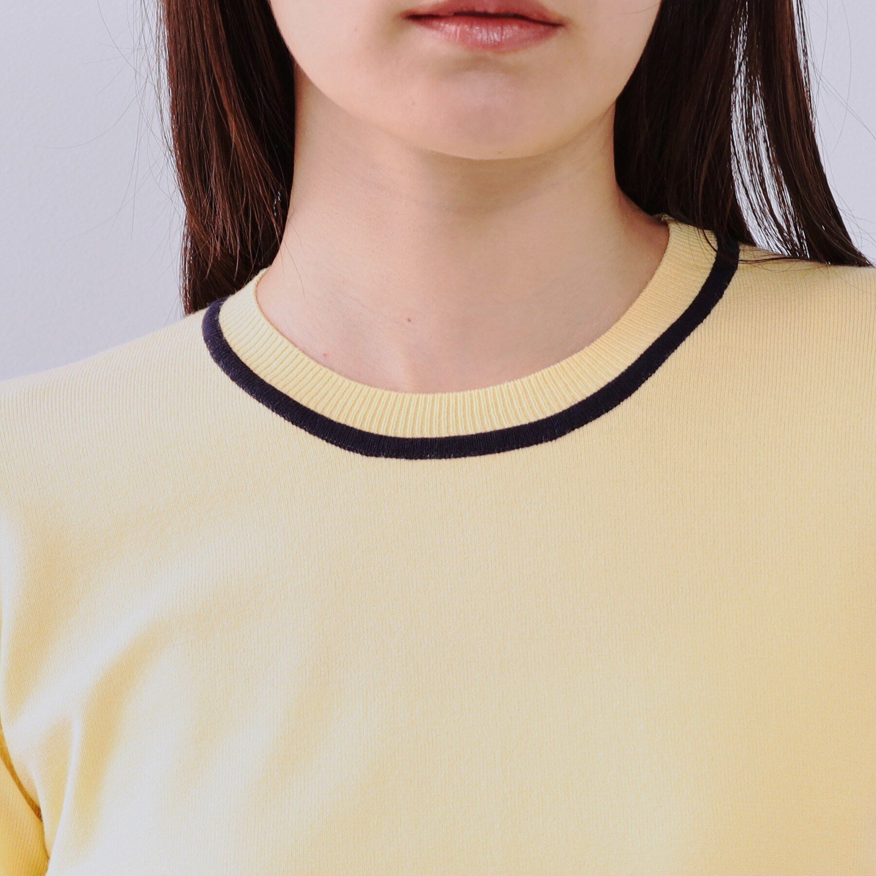 OPAQUE.CLIP「配色ラインニット/アンサンブル対応【洗濯機洗い可】」|ニット・セーター|