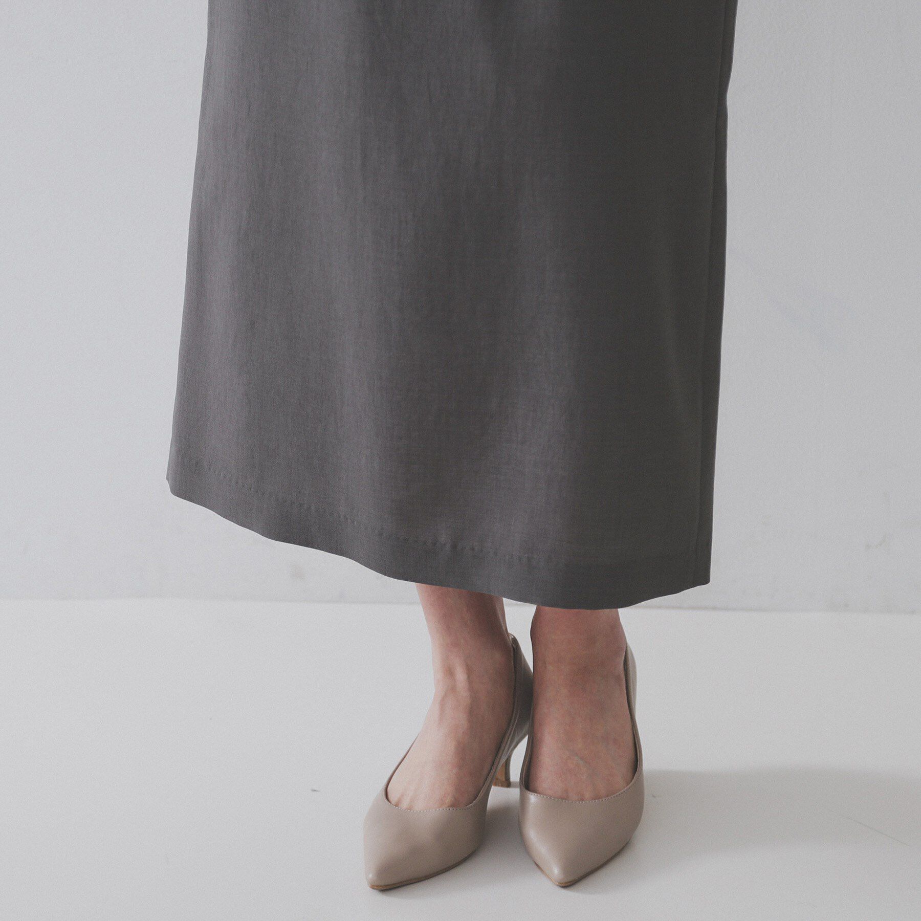 OPAQUE.CLIP「リネンライクイージースカート【洗濯機洗い可/吸水速乾/接触冷感】」|スカート|