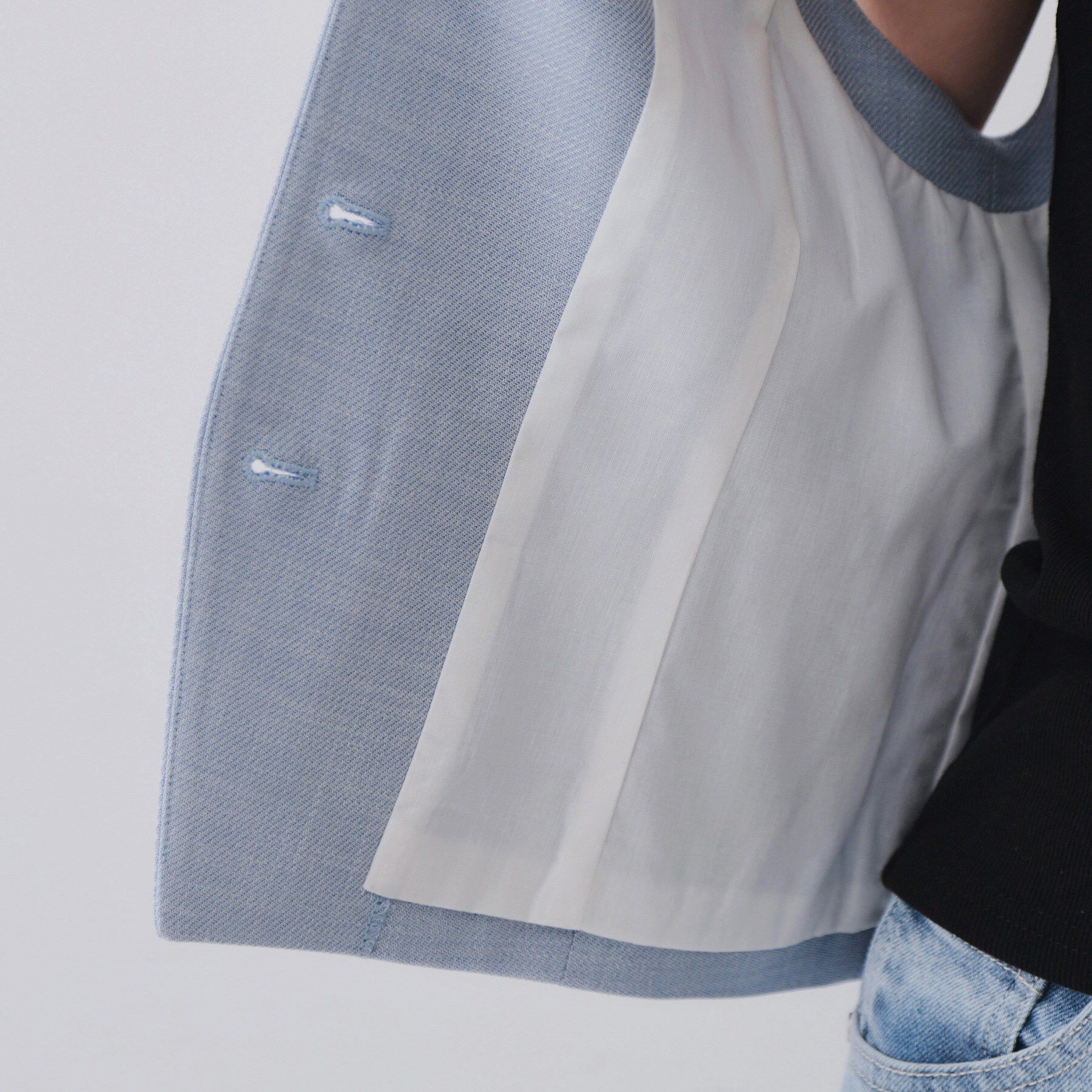 OPAQUE.CLIP「メランジコンパクトジレ/セットアップ対応可【洗濯機洗い可】」|ベスト・ジレ|