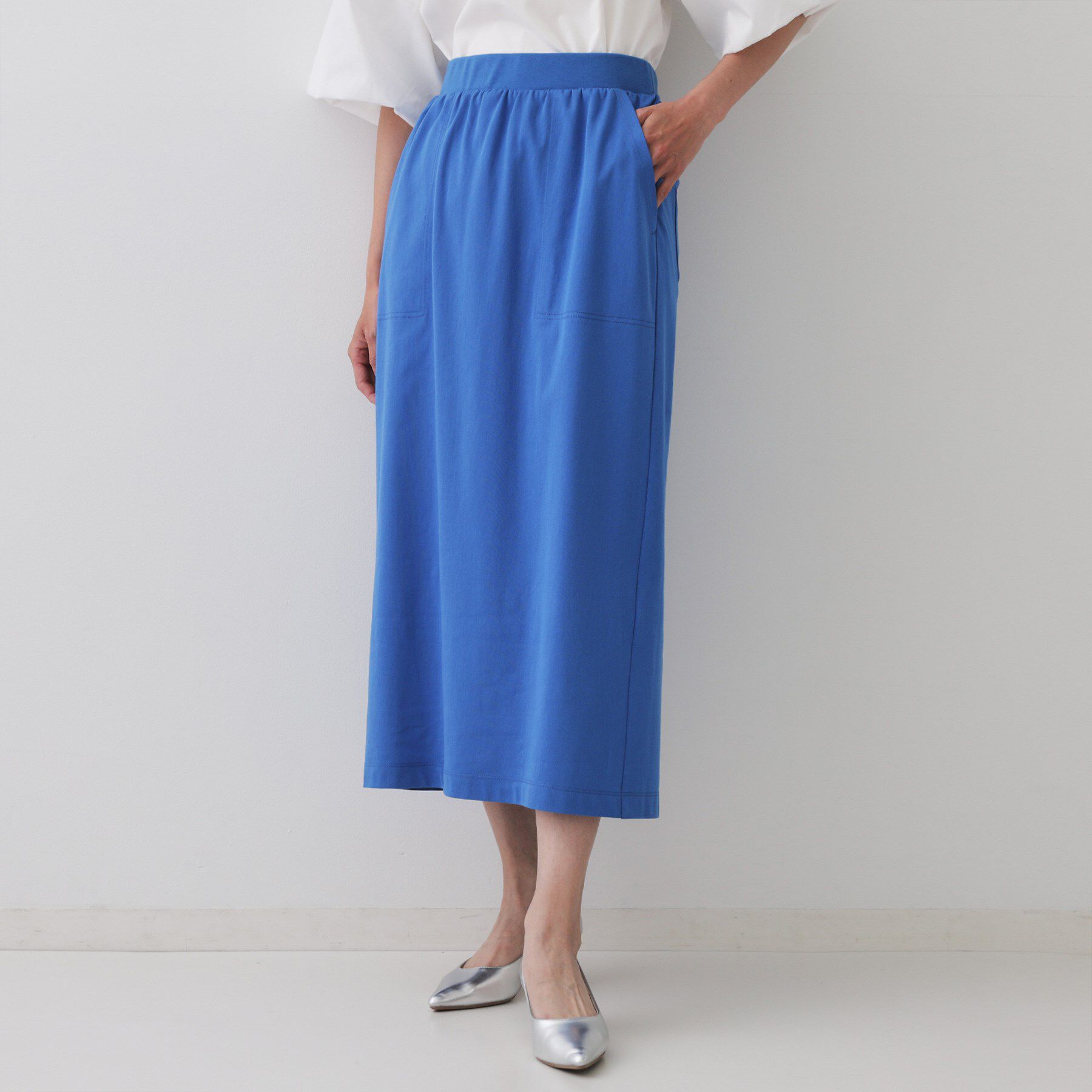 OPAQUE.CLIP「イージーナロースカート/セットアップ対応【UVケア/接触冷感/洗濯機洗い可】」|スカート|