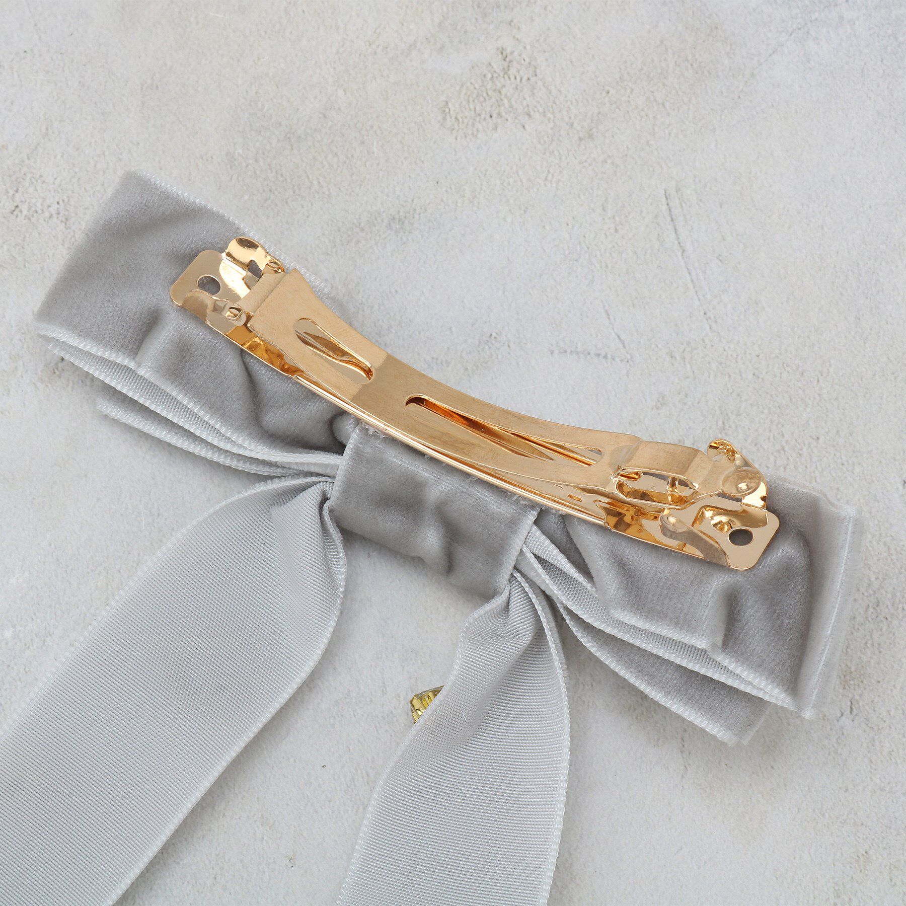 OPAQUE.CLIP「ビジュー&times;ベロア リボンバレッタ」|その他|