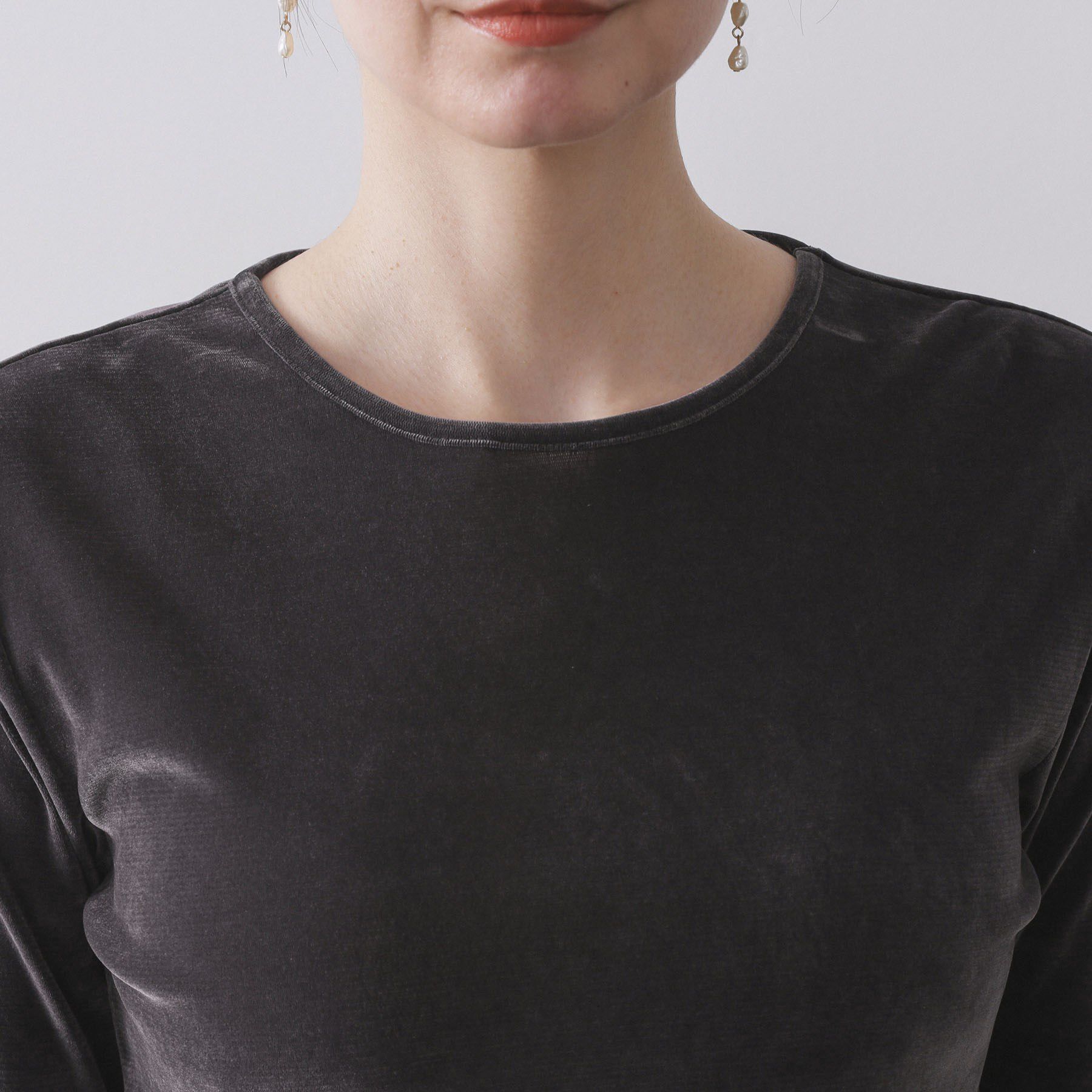 OPAQUE.CLIP「フロッキーチュールトップス【洗濯機OK】」|Tシャツ・カットソー|