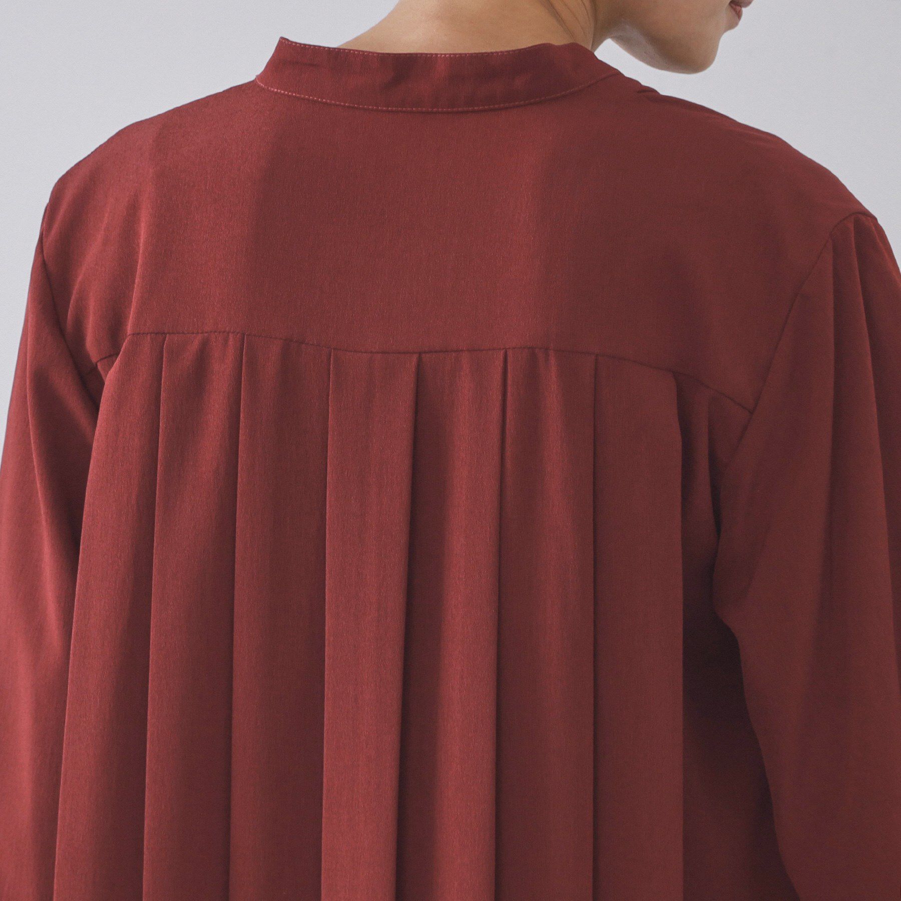 OPAQUE.CLIP「バックプリーツワンピース【洗濯機OK】」|ワンピース|