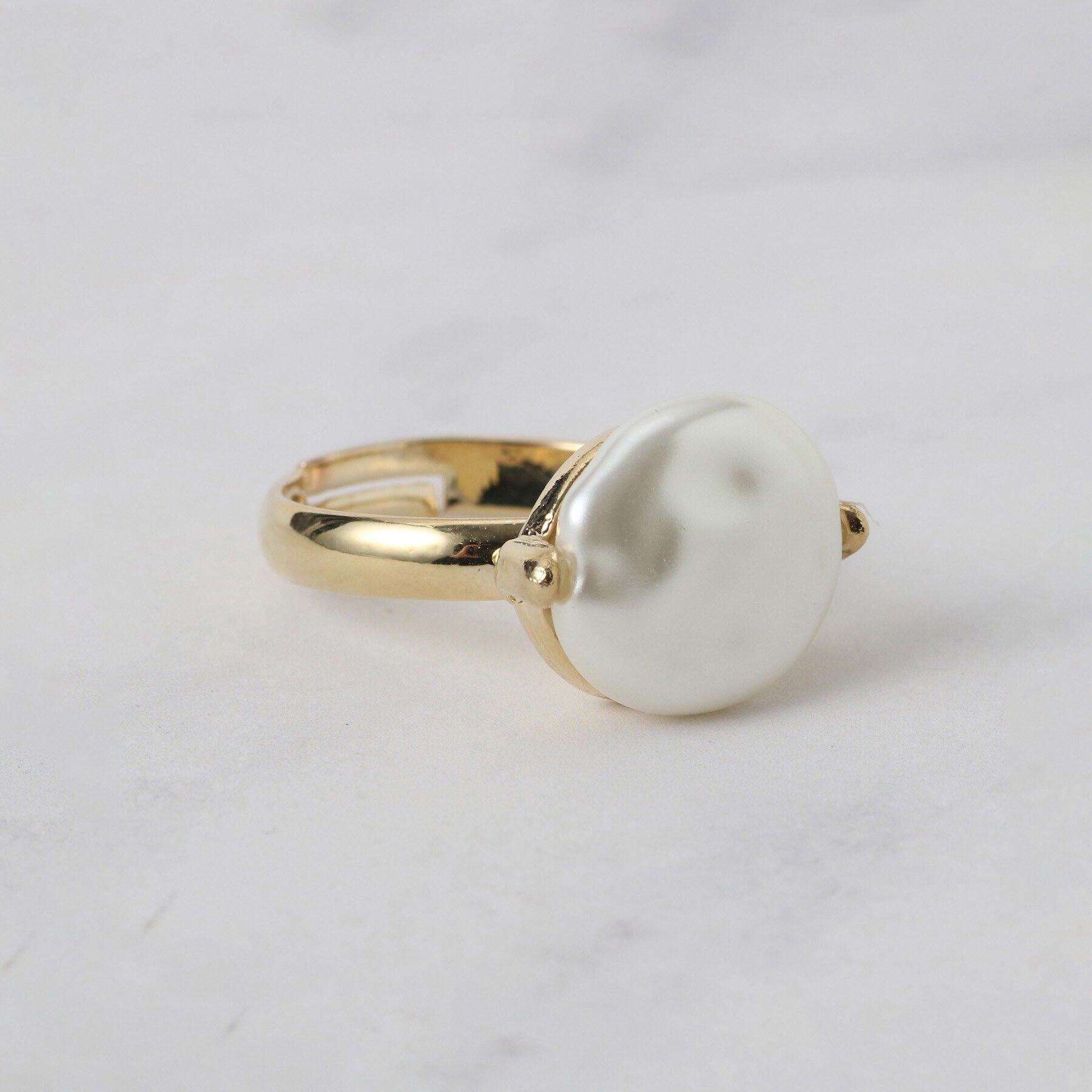 Couture broach「パール調モチーフリング」|リング|